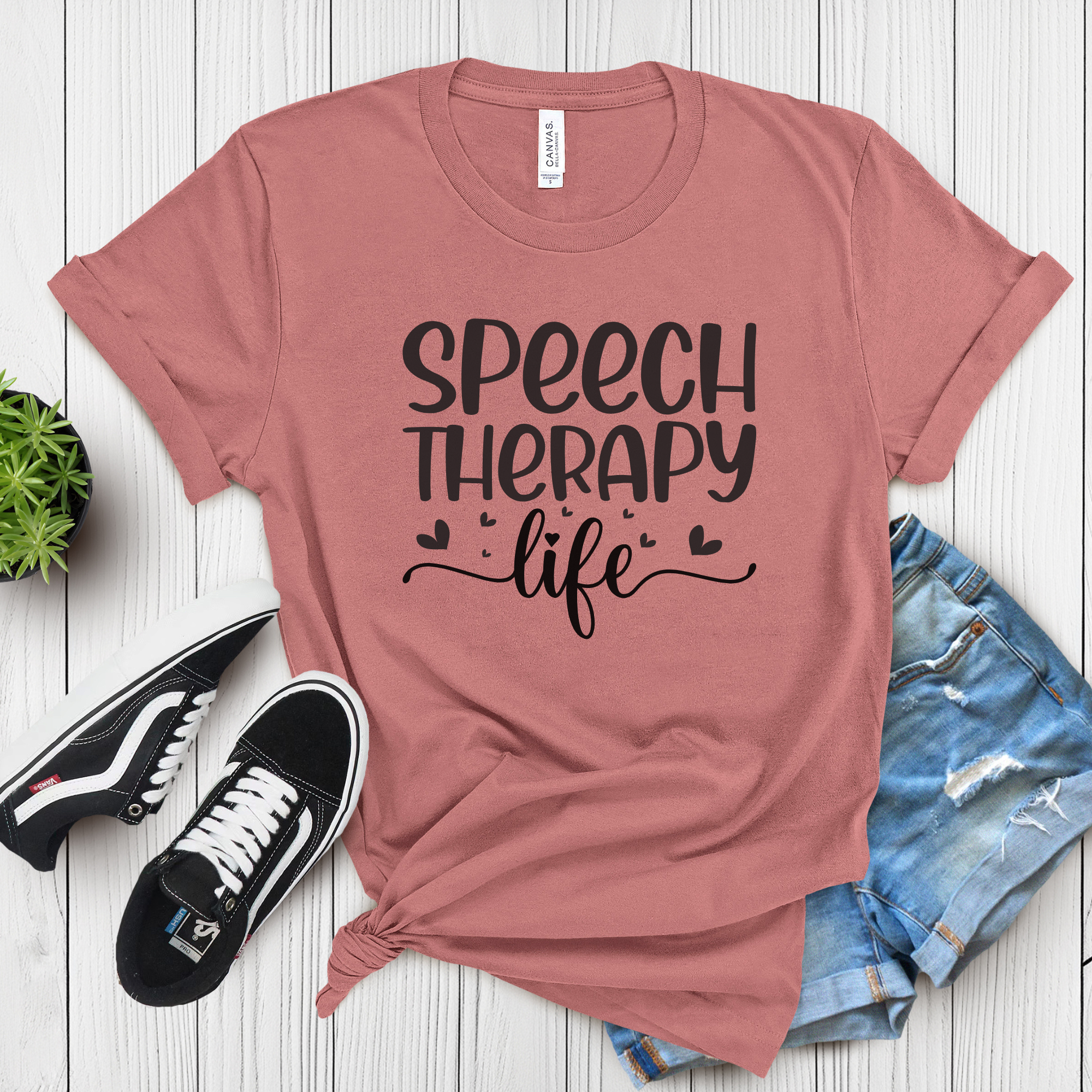 Speech Therapy Life T-Shirt | SLP Gift | Speech Language Pathologist Tee | Therapist Appreciation Shirt | Cute SLP Staff Shirt product thumbnail image