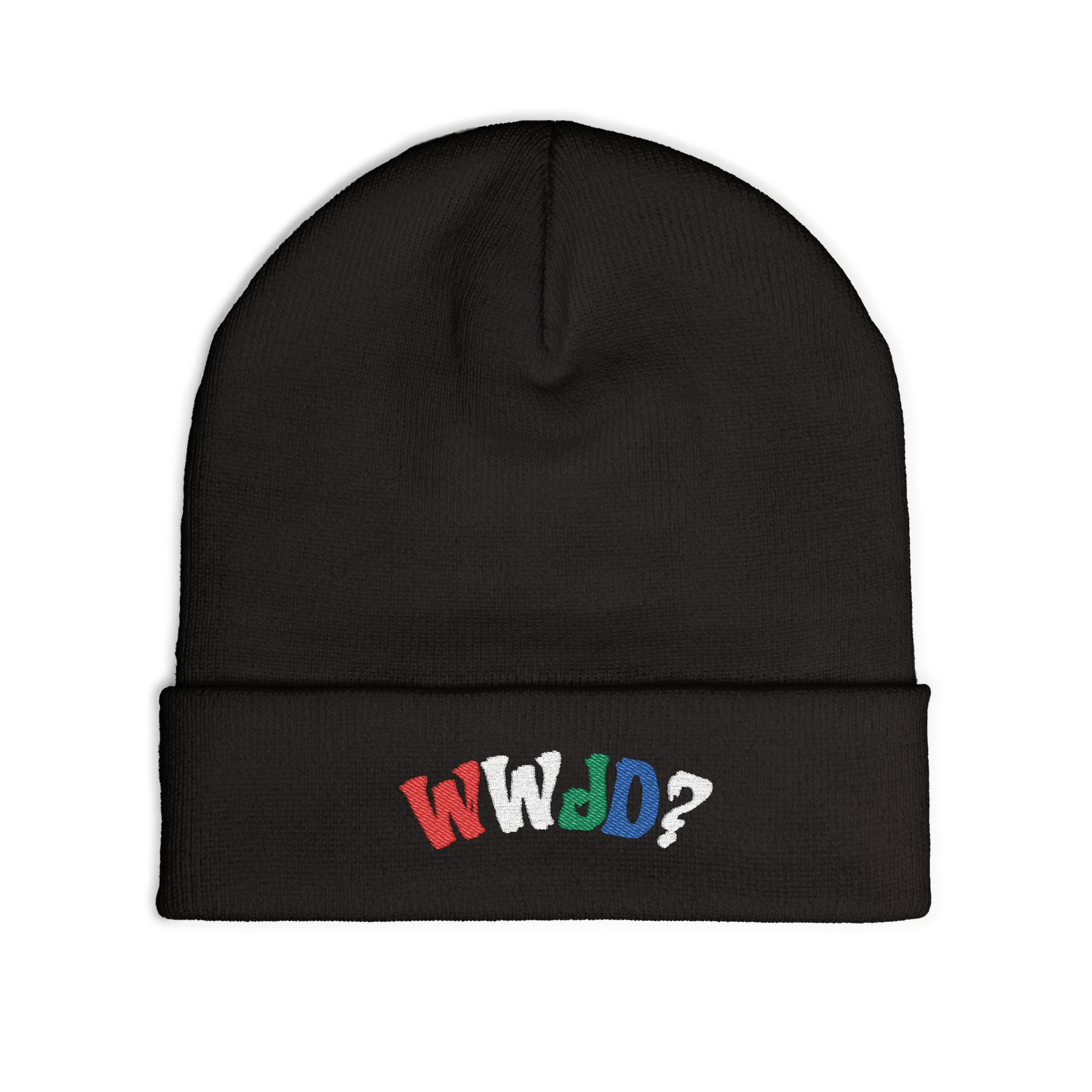 WWJD (What would Jesus Do?) Beanie Hat Embroidery product thumbnail image WWJD (What would Jesus Do?) Beanie Hat Embroidery product thumbnail image