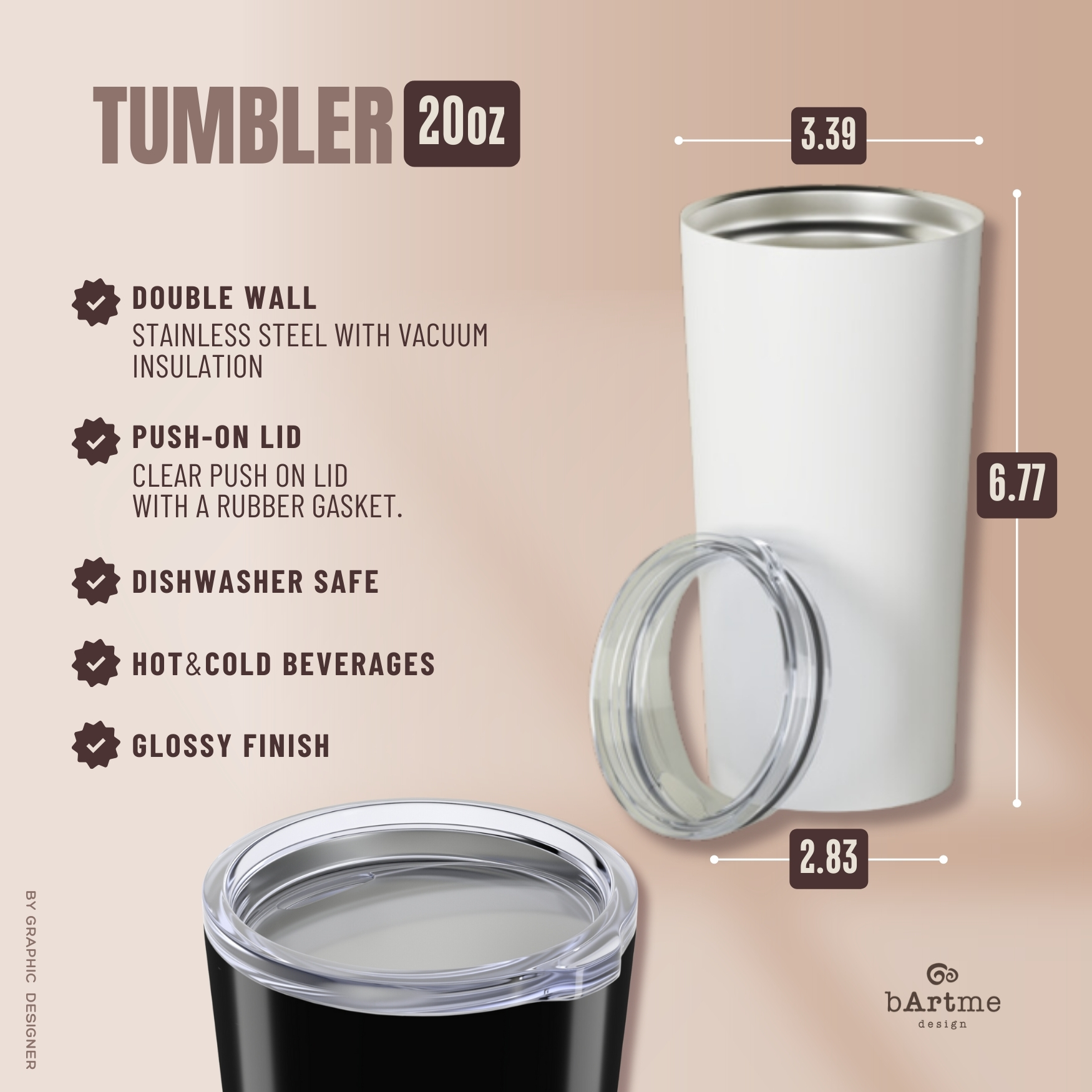 BARTME DESIGN Breaking DAD Tumbler &amp; Custom Text - Father's Day - Stainless Steel Daddy's Funny Cup 20 oz product thumbnail image