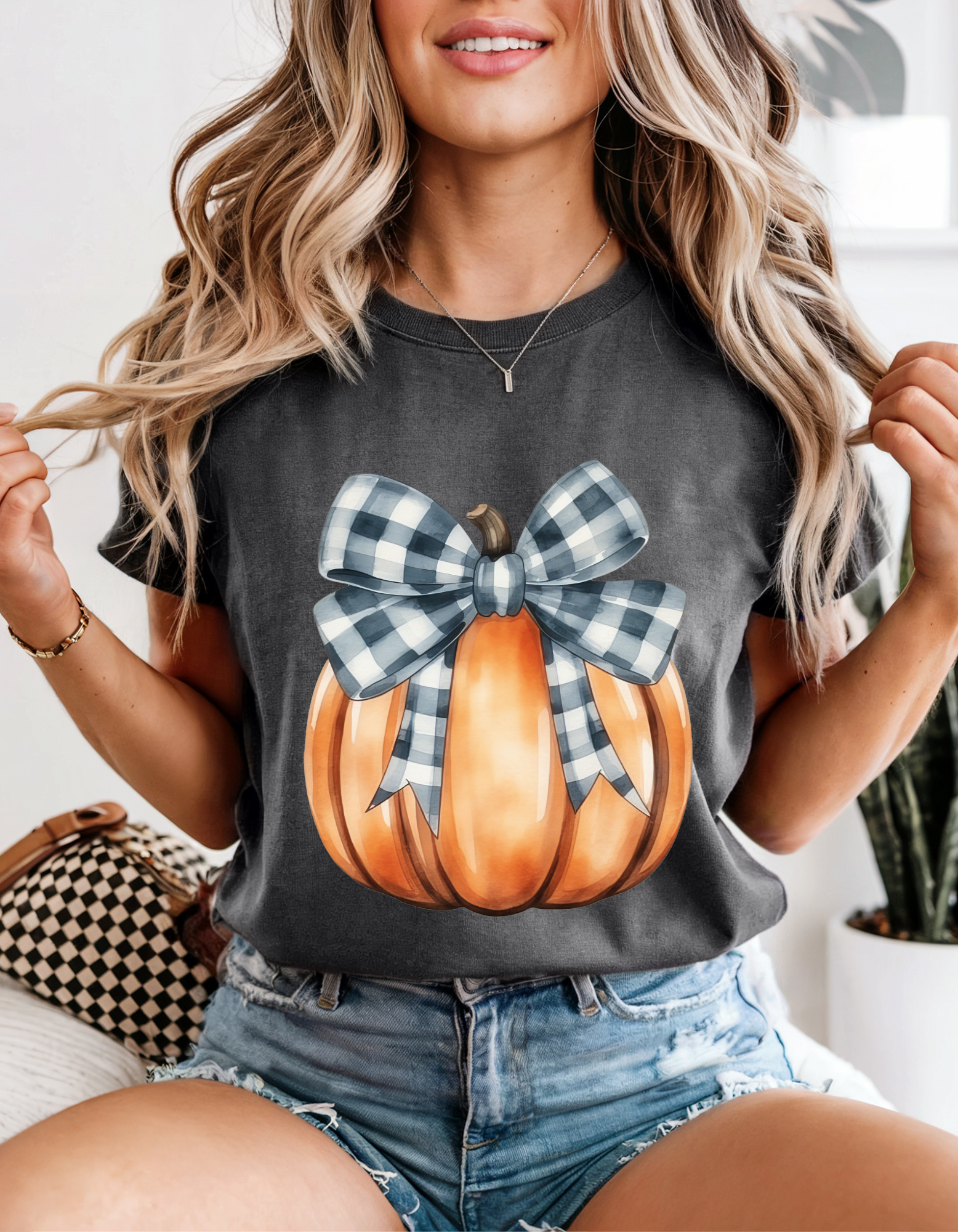 Autumn Pumpkin T-Shirt, Cozy Fall Tee, Halloween Shirt, Thanksgiving Apparel, Harvest Festival Clothing, Unisex Graphic Tee product thumbnail image