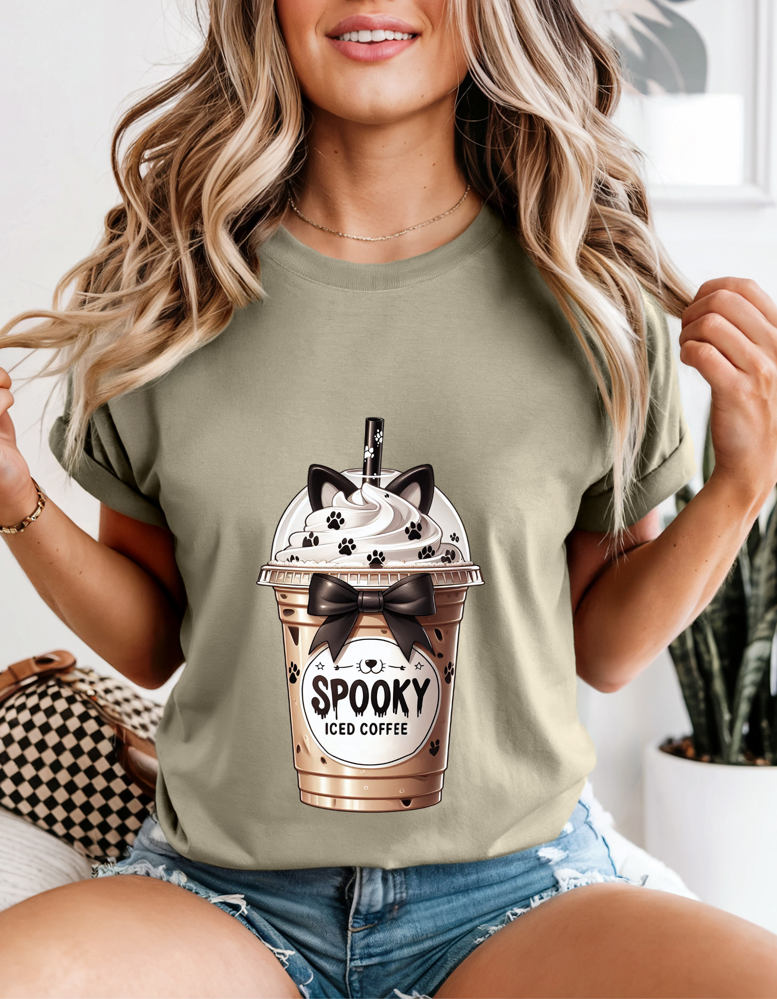 Spooky Cat Coffee T-shirt, Halloween Apparel, Unisex Graphic Tee, Cozy Fall Fashion, Cat Lovers Gift, Cute Coffee Shirt product thumbnail image Spooky Cat Coffee T-shirt, Halloween Apparel, Unisex Graphic Tee, Cozy Fall Fashion, Cat Lovers Gift, Cute Coffee Shirt product thumbnail image