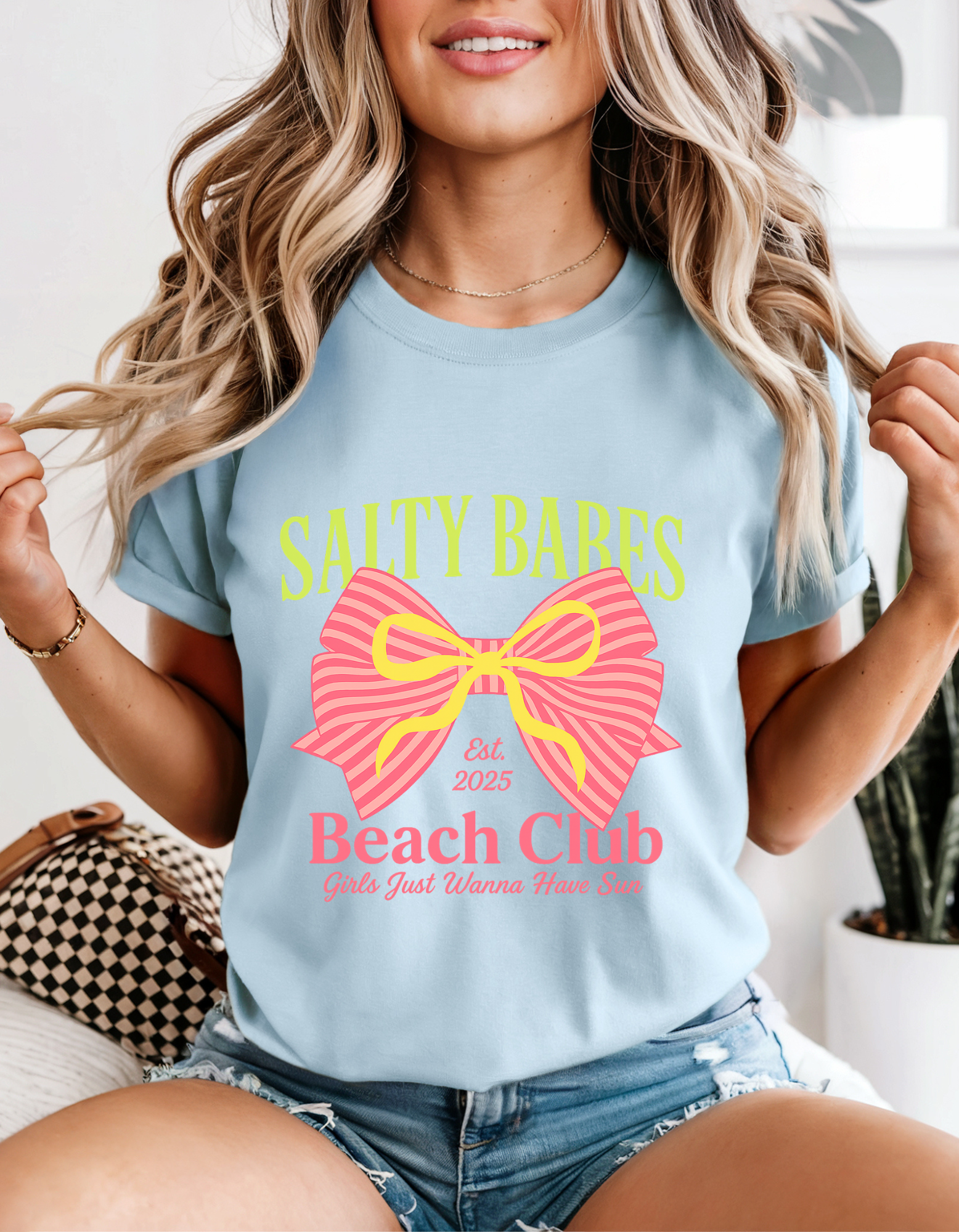 Salty Babes Beach Club T-Shirt - Fun Summer Tee, Beach Party Apparel, Gift for Beach Lovers, Summer Fashion, Casual T-Shirt Salty Babes Beach Club T-Shirt - Fun Summer Tee, Beach Party Apparel, Gift for Beach Lovers, Summer Fashion, Casual T-Shirt
