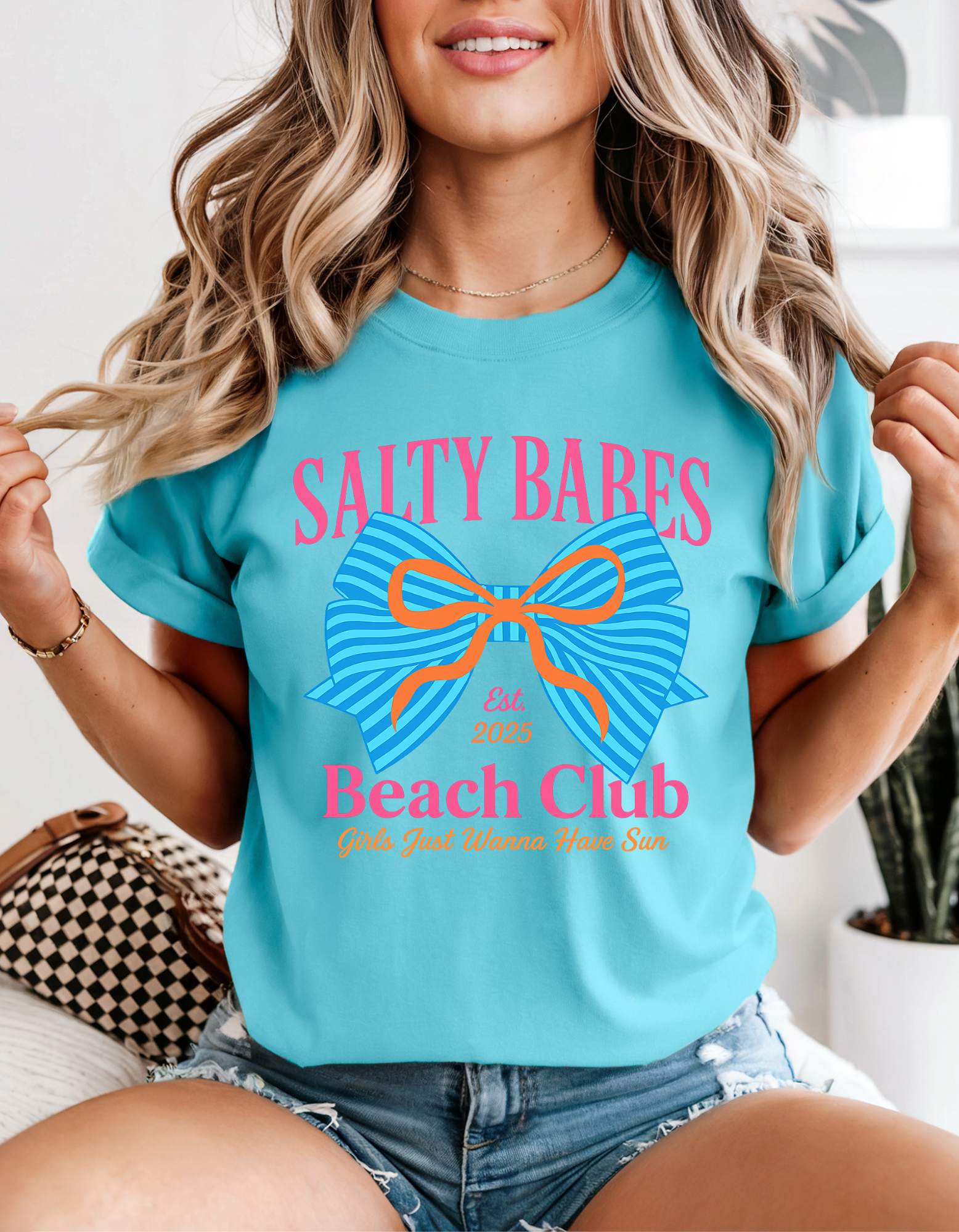 Salty Babes Beach Club T-Shirt, Unisex Garment-Dyed Tee, Summer Vibes, Beach Wear, Gift for Friends, Coastal Fashion Salty Babes Beach Club T-Shirt, Unisex Garment-Dyed Tee, Summer Vibes, Beach Wear, Gift for Friends, Coastal Fashion