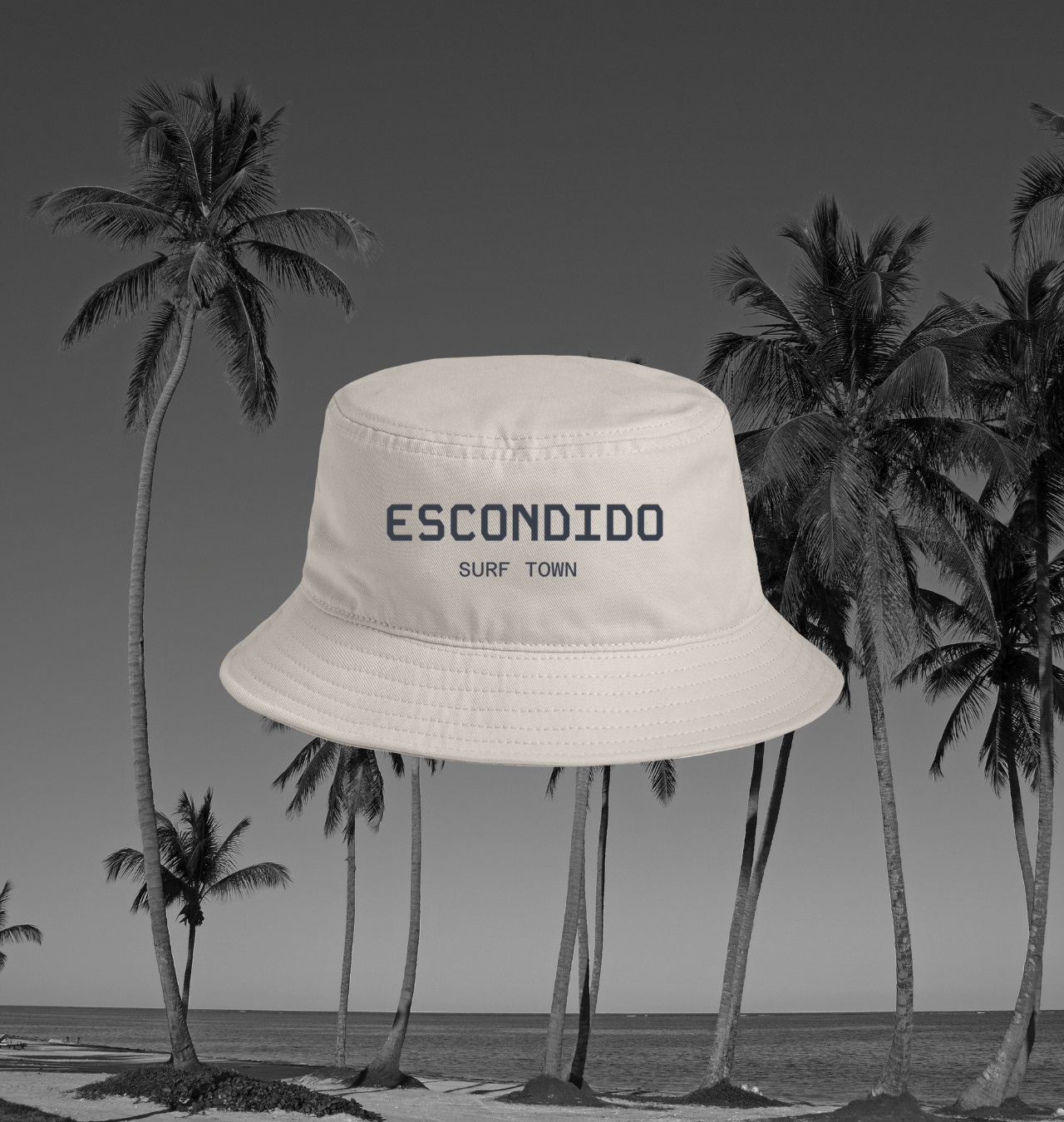 Escondido Surf Town Bucket Hat | Beach Style, Summer Accessory, Travel Gear, Outdoor Fun, Gift Idea