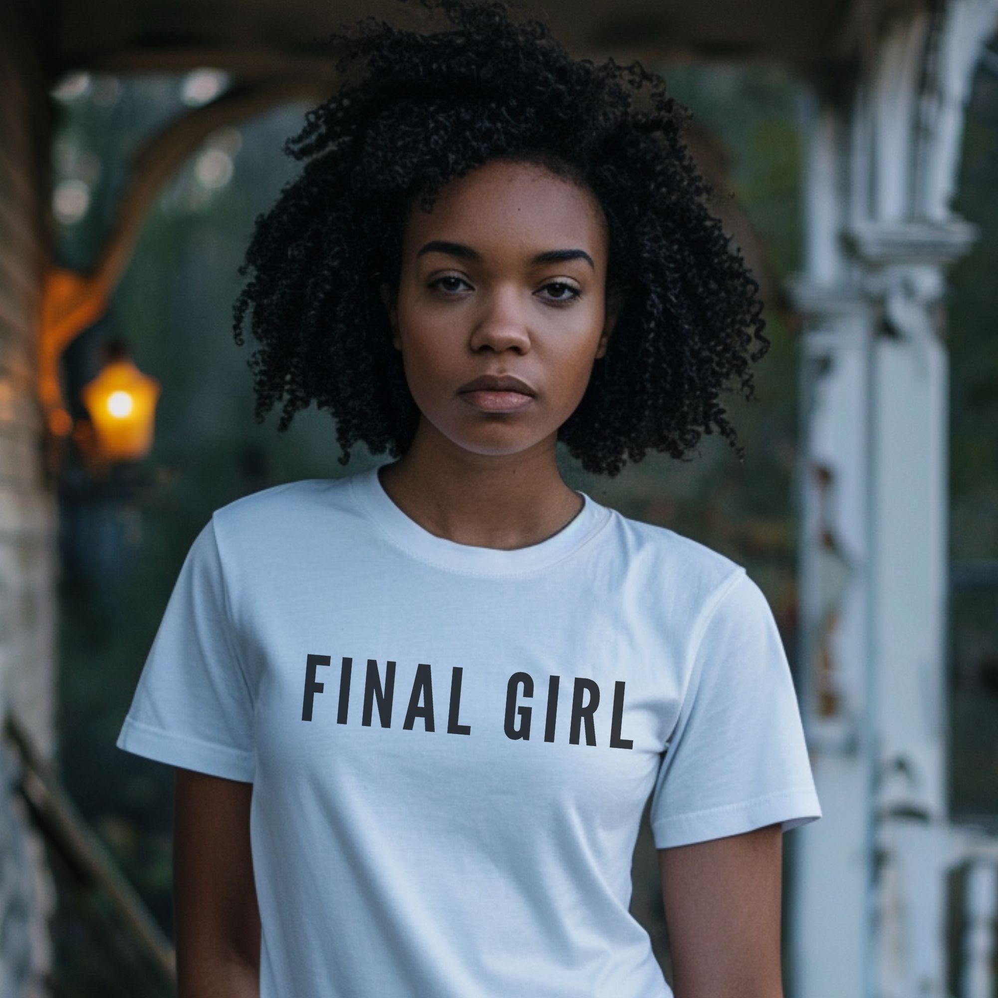 Final Girl Unisex Garment-Dyed T-Shirt, Vintage Horror Tee, Casual Graphic Shirt, Halloween Outfit, Unique Gift for Fans