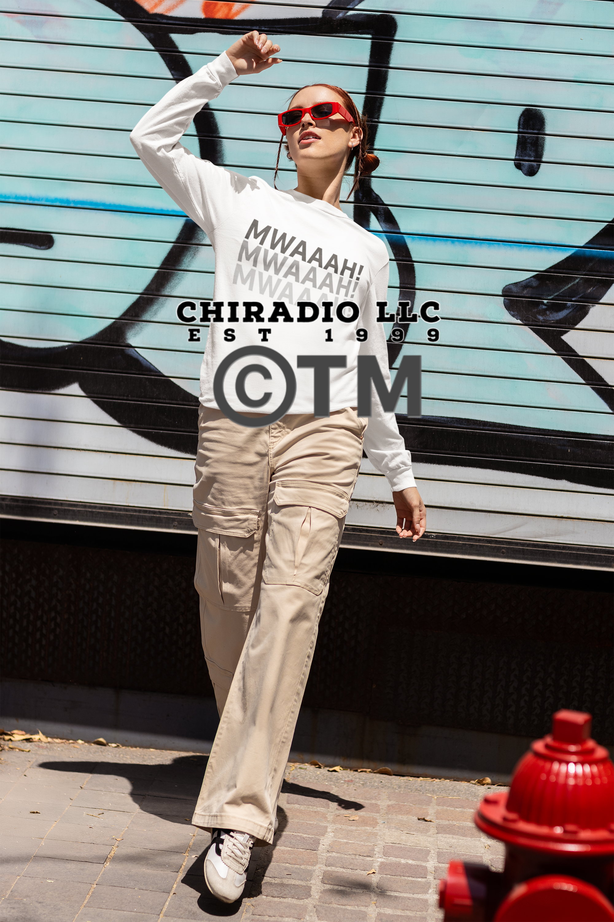 ChiRadioLLC©️™️ (designed by) djelove©️™️ Fun Graphic Long Sleeve Tee – MWAH! – Cool Gift for Friends, Casual Wear, Birthday, Valentine's Day, Playful Style, Everyday Comfort product thumbnail image ChiRadioLLC©️™️ (designed by) djelove©️™️ Fun Graphic Long Sleeve Tee – MWAH! – Cool Gift for Friends, Casual Wear, Birthday, Valentine's Day, Playful Style, Everyday Comfort product thumbnail image