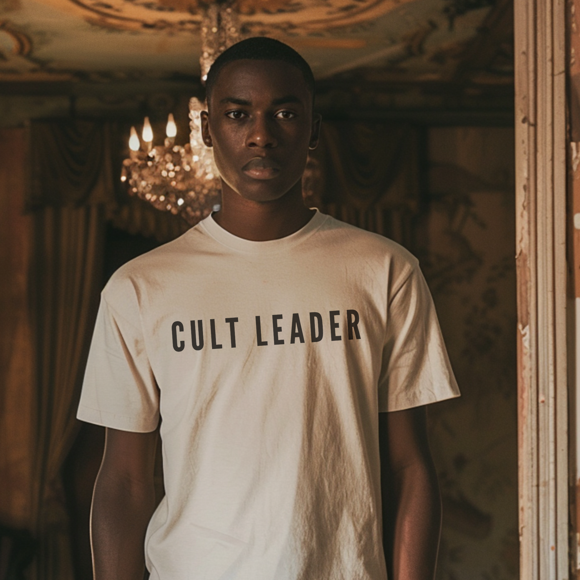Cult Leader T-Shirt, Cool Graphic Tee, Unisex Casual Wear, Funny Gift for Friends, Statement Clothing, Trendy Apparel product thumbnail image Cult Leader T-Shirt, Cool Graphic Tee, Unisex Casual Wear, Funny Gift for Friends, Statement Clothing, Trendy Apparel product thumbnail image