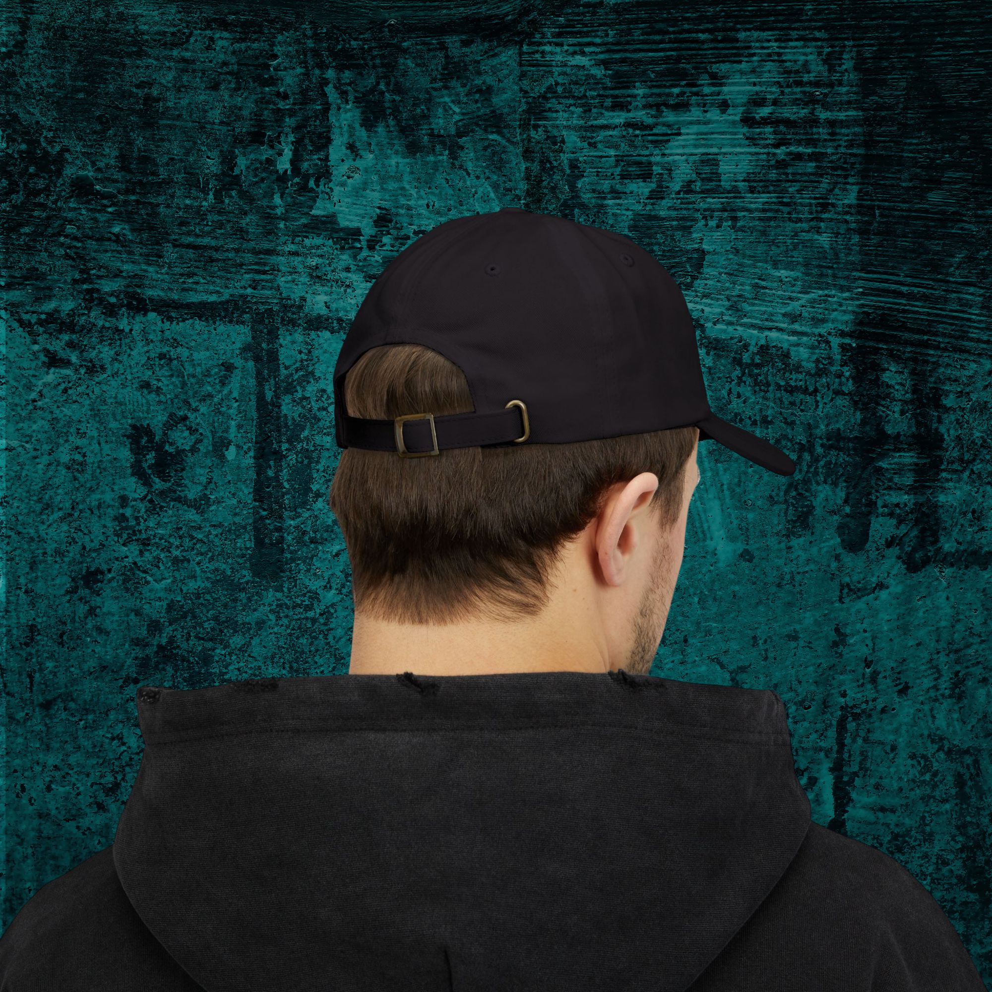 CULT LEADER Embroidered Hat – Black Baseball Cap for Horror Fans, Dark Aesthetic Streetwear product thumbnail image