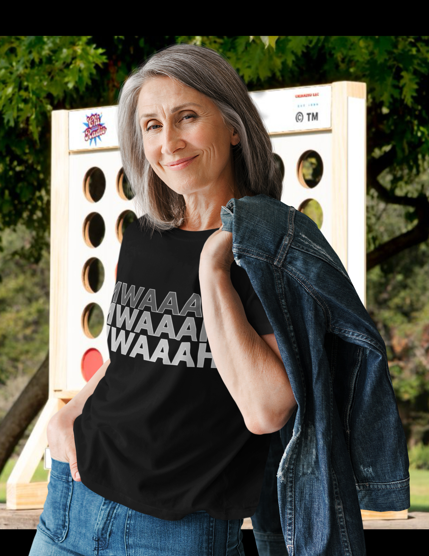 ChiRadioLLC©️™️ (Mwaaah designed by) #djelove©️™️ Unisex Denim Jacket (Embroidery) product thumbnail image ChiRadioLLC©️™️ (Mwaaah designed by) #djelove©️™️ Unisex Denim Jacket (Embroidery) product thumbnail image