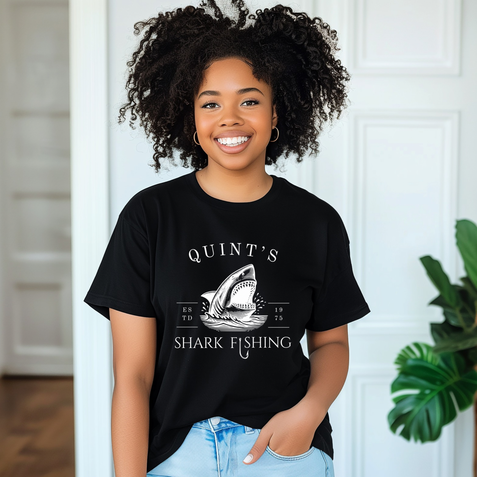 Jaws movie Unisex Softstyle T-Shirt