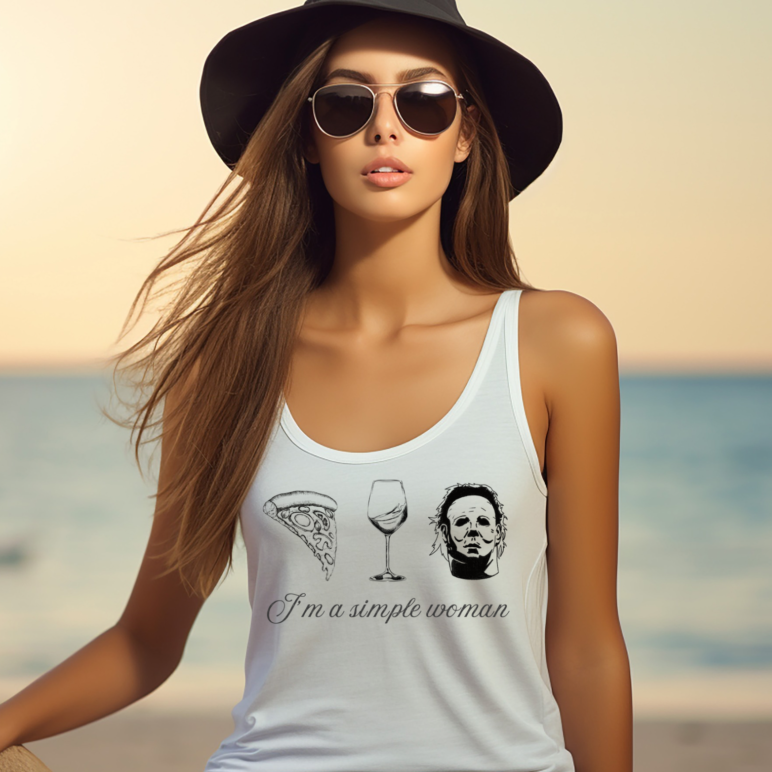 Simple Woman - Racerback Tank