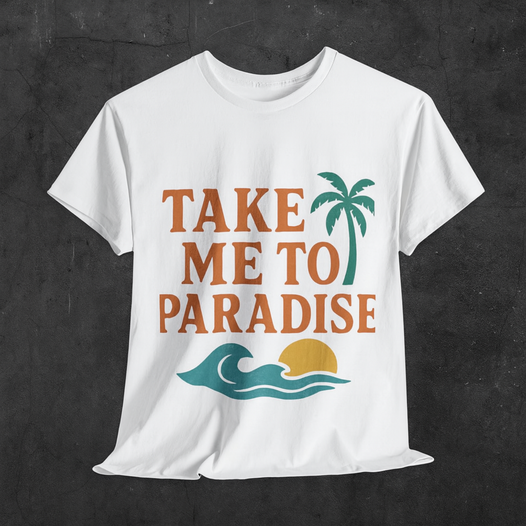 T-Shirt: Tropical Paradise Tee, Relaxed Fit Unisex Shirt for Beach Lovers, Vacation Vibes, Summer Gift, Travel Inspiration product thumbnail image T-Shirt: Tropical Paradise Tee, Relaxed Fit Unisex Shirt for Beach Lovers, Vacation Vibes, Summer Gift, Travel Inspiration product thumbnail image