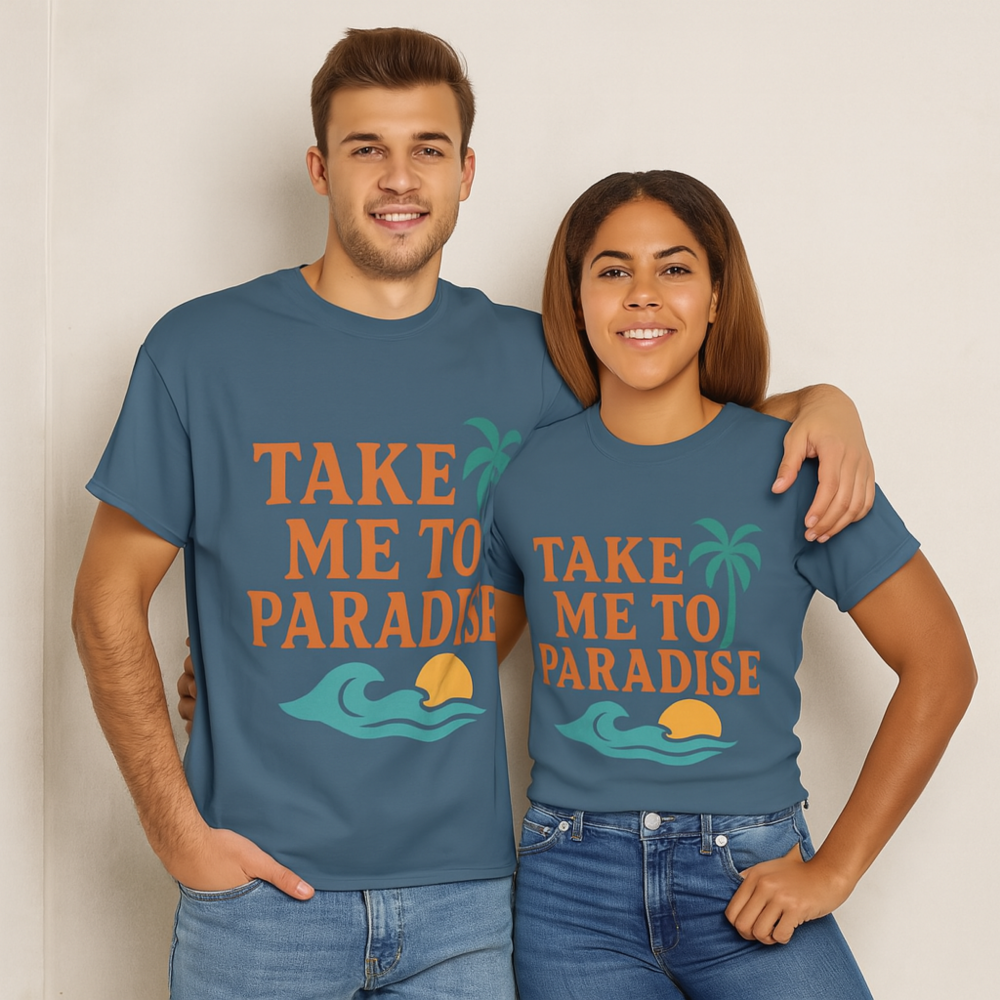 T-Shirt: Tropical Paradise Tee, Relaxed Fit Unisex Shirt for Beach Lovers, Vacation Vibes, Summer Gift, Travel Inspiration product thumbnail image T-Shirt: Tropical Paradise Tee, Relaxed Fit Unisex Shirt for Beach Lovers, Vacation Vibes, Summer Gift, Travel Inspiration product thumbnail image