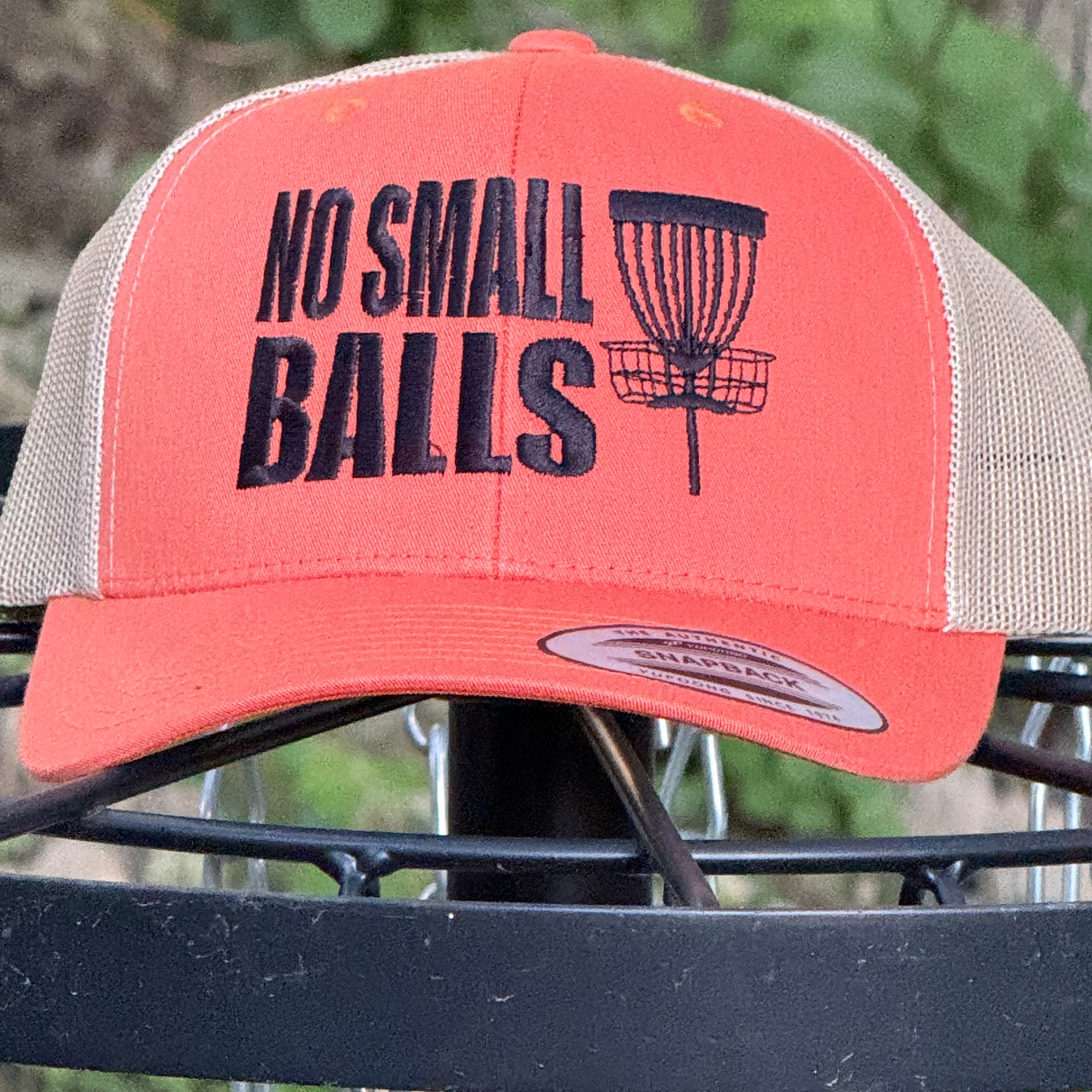 No Small Balls - Snapback Trucker Cap product thumbnail image No Small Balls - Snapback Trucker Cap product thumbnail image