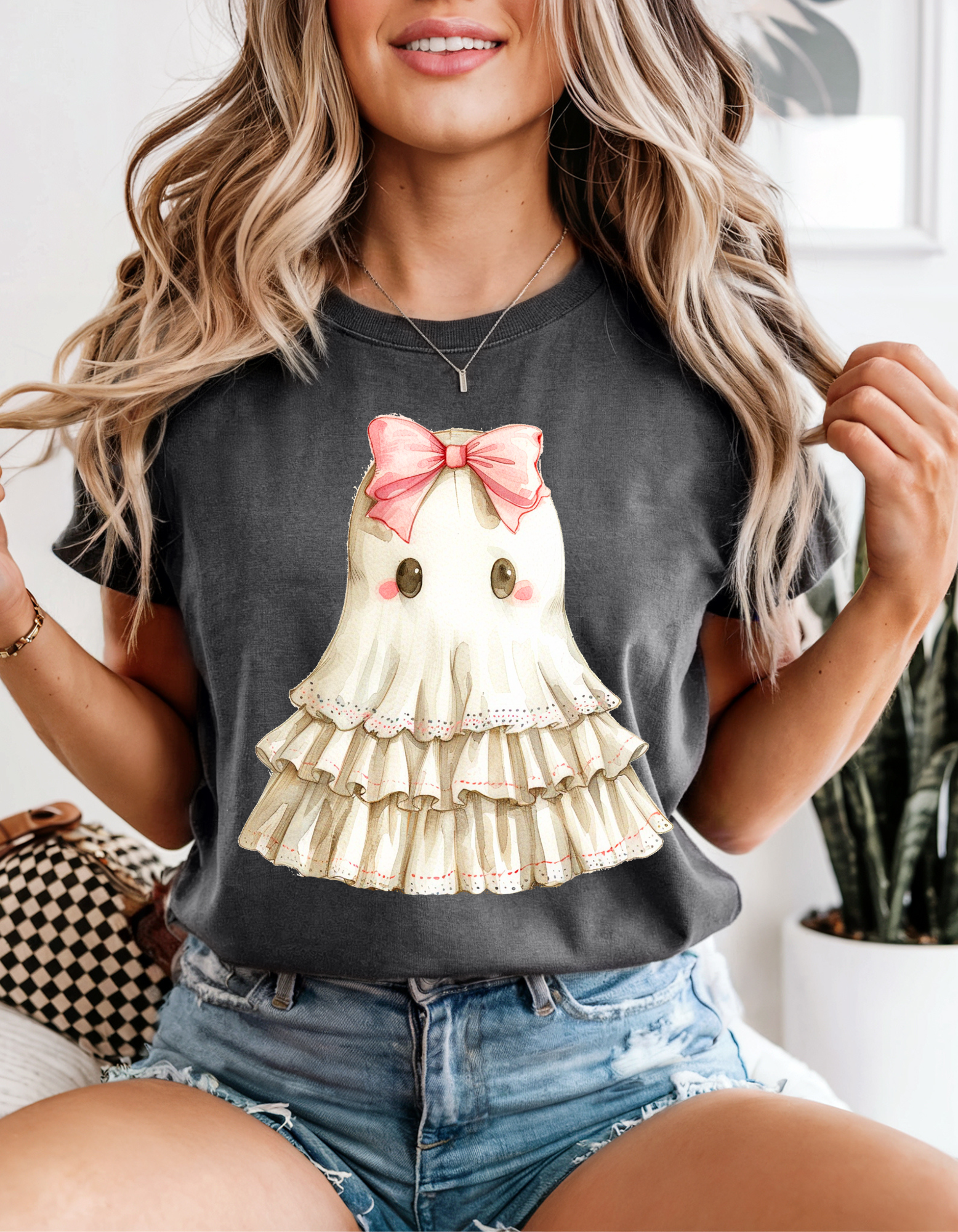 Whimsical Dress T-Shirt, Cute Tee with Dress Design, Fun Gift for Kids, Party Wear, Playful Style, Gift for Friends product thumbnail image