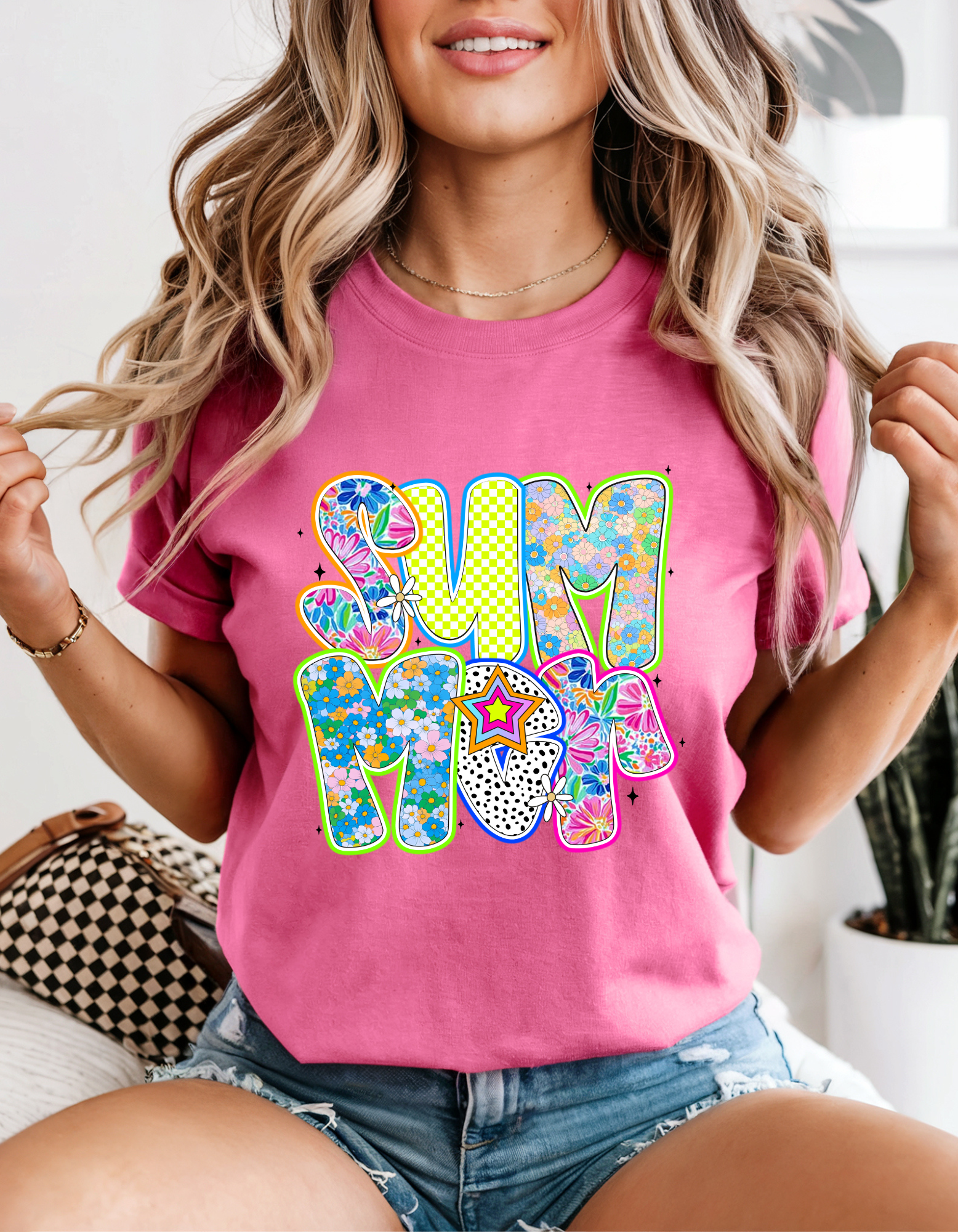 Vibrant Summer Vibes T-Shirt - Unisex, Garden Party, Boho Style, Casual Wear, Gift for Her Vibrant Summer Vibes T-Shirt - Unisex, Garden Party, Boho Style, Casual Wear, Gift for Her