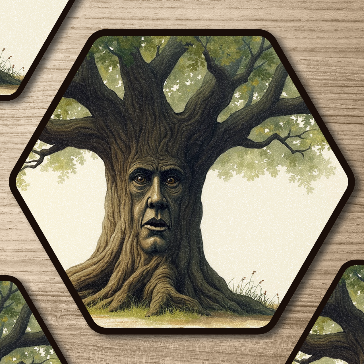 The Mystical Tree | Hexagonal Scene Kiss-Cut Stickers product thumbnail image The Mystical Tree | Hexagonal Scene Kiss-Cut Stickers product thumbnail image