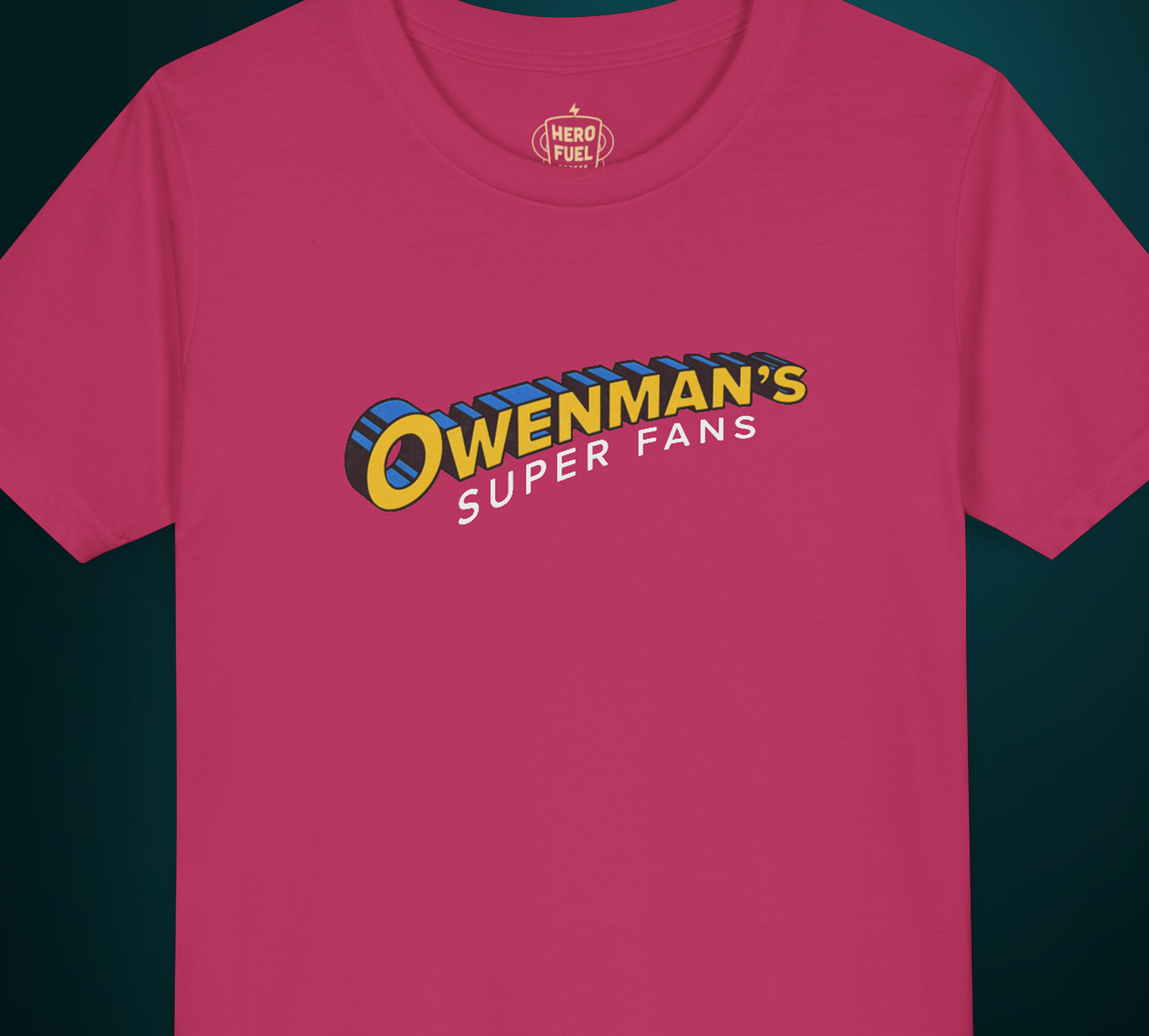 Youth -  Owenman’s Super Fans T-Shirt – Retro Comic Tee for Everyday Heroes