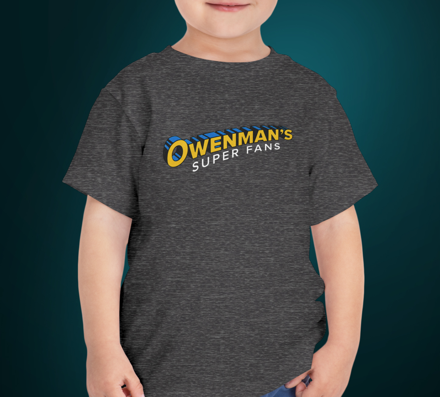 Toddler - Owenman’s Super Fans T-Shirt – Retro Comic Tee for Everyday Heroes
