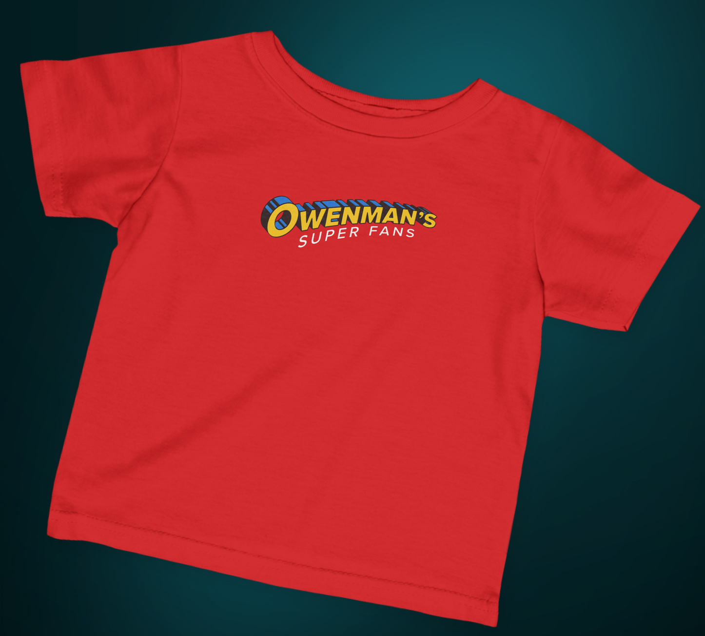 Infant - Owenman’s Super Fans T-Shirt – Retro Comic Tee for Everyday Heroes