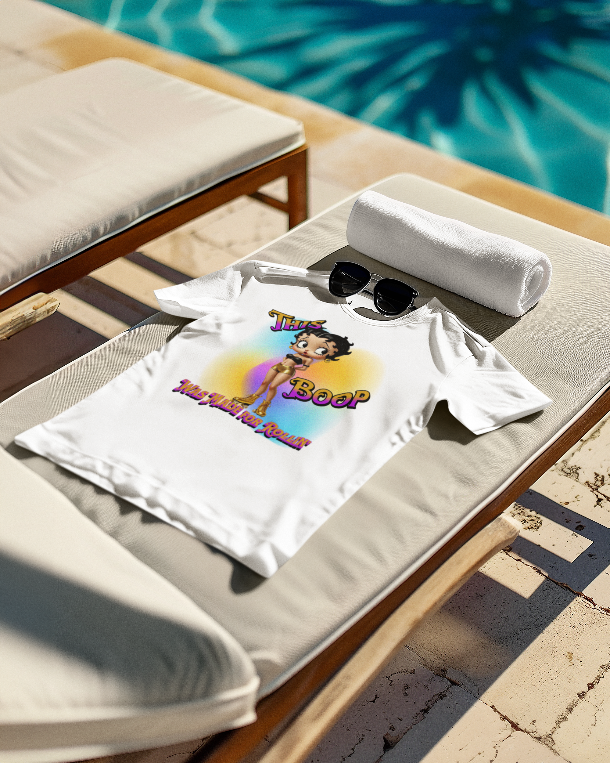 Retro Betty Boop Cartoon Tee, Fun Skater Themed T-Shirt, Vintage Skater Girl Shirt, Casual Wear, Betty Boop Design, Perfect Gift for Skater Fans product thumbnail image