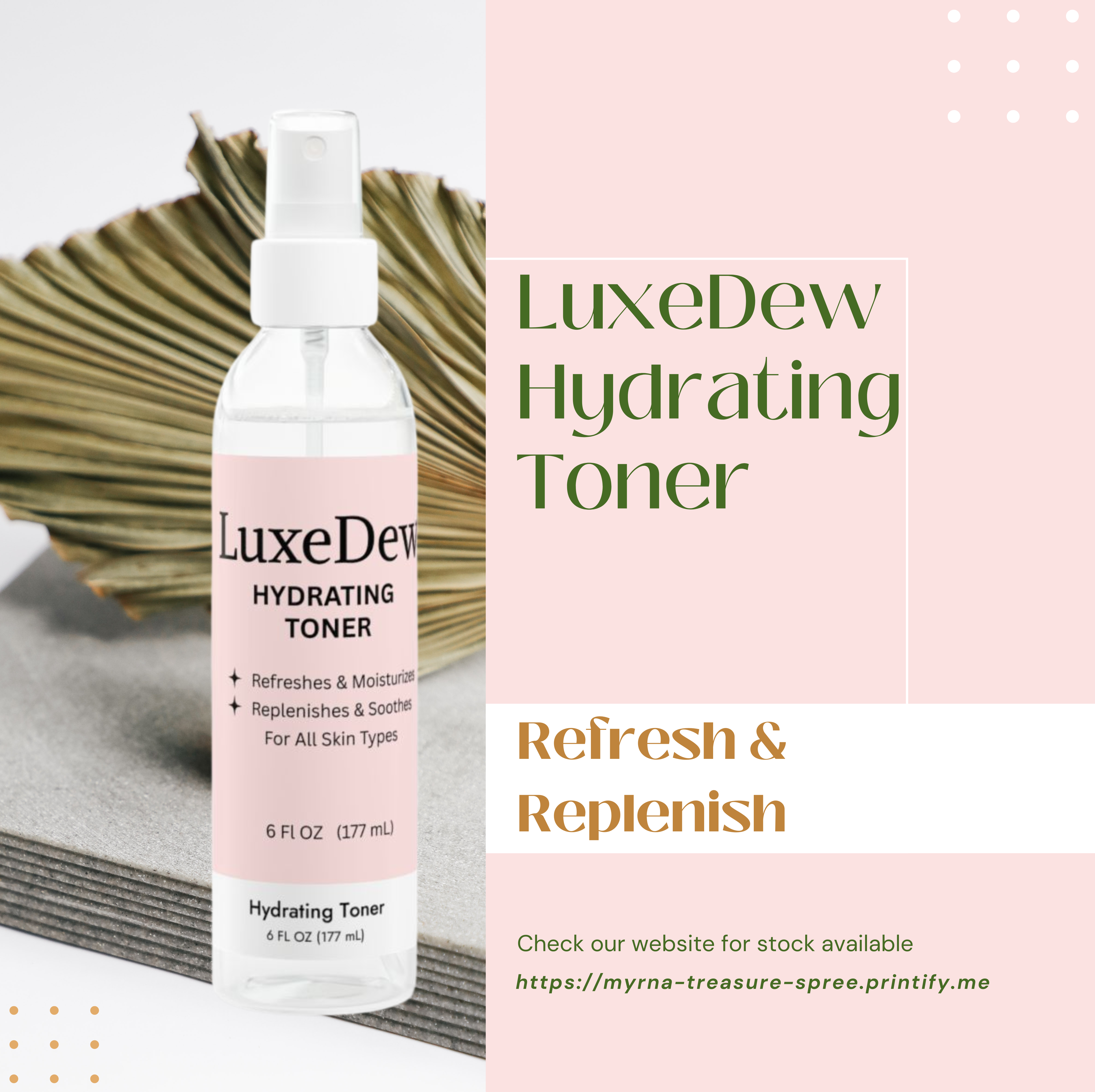 LuxeDew Glow Toner | Hydrating, Calming, & Moisture-Boosting | Gentle for All Skin Types Hydrating Toner, 6oz product thumbnail image LuxeDew Glow Toner | Hydrating, Calming, & Moisture-Boosting | Gentle for All Skin Types Hydrating Toner, 6oz product thumbnail image