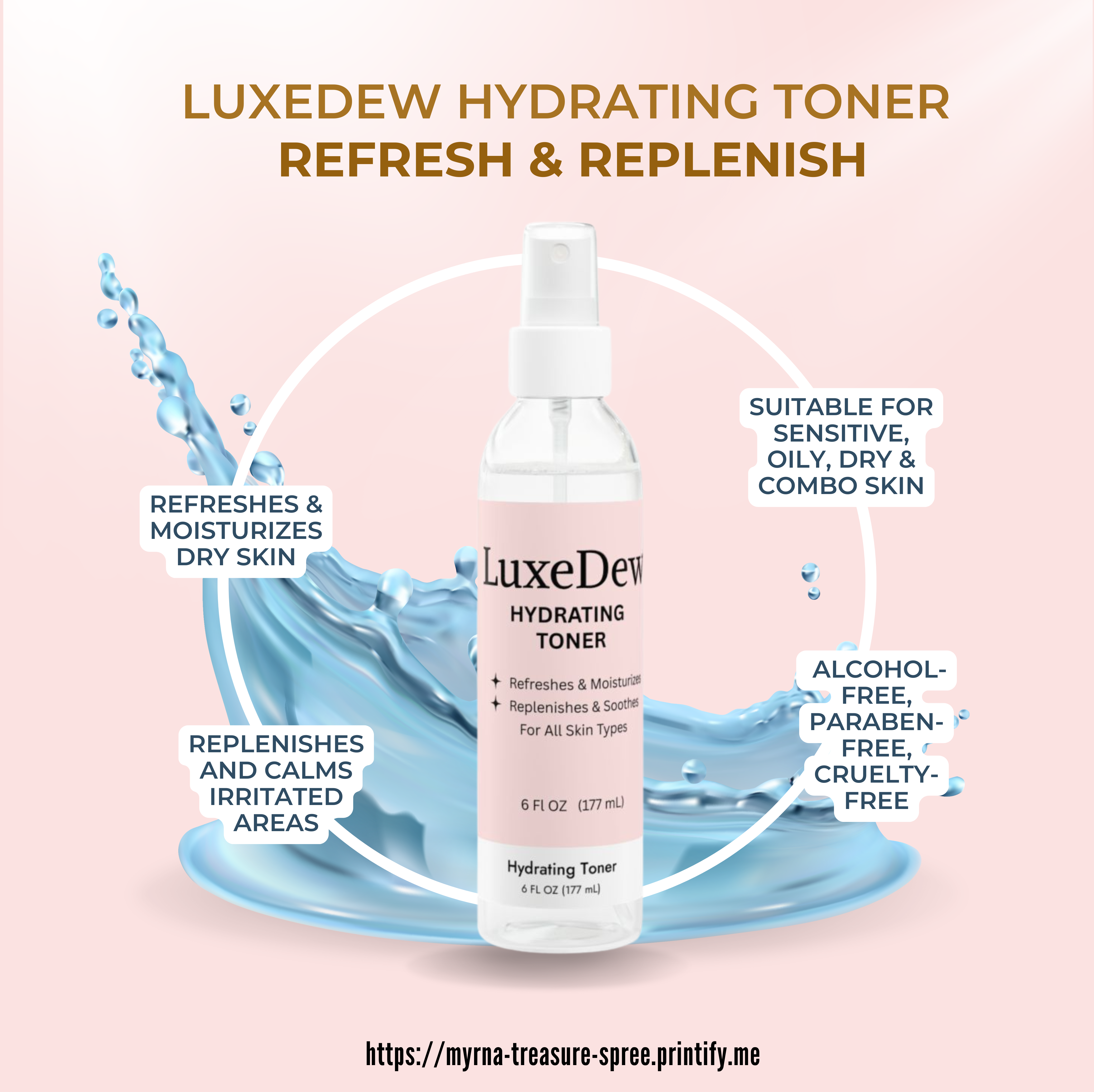 LuxeDew Glow Toner | Hydrating, Calming, & Moisture-Boosting | Gentle for All Skin Types Hydrating Toner, 6oz product thumbnail image LuxeDew Glow Toner | Hydrating, Calming, & Moisture-Boosting | Gentle for All Skin Types Hydrating Toner, 6oz product thumbnail image