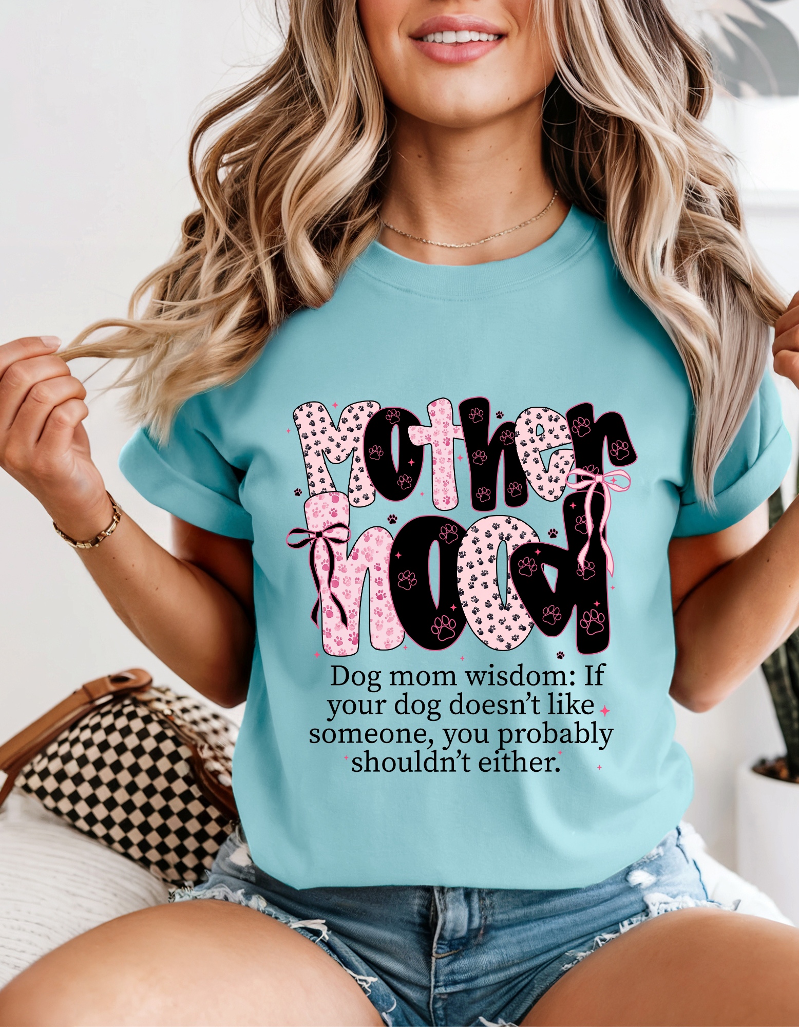 Dog Mom Wisdom T-Shirt, Unisex T-Shirt, Funny Dog Lover Shirt, Gift for Pet Moms, Cute Casual Wear product thumbnail image