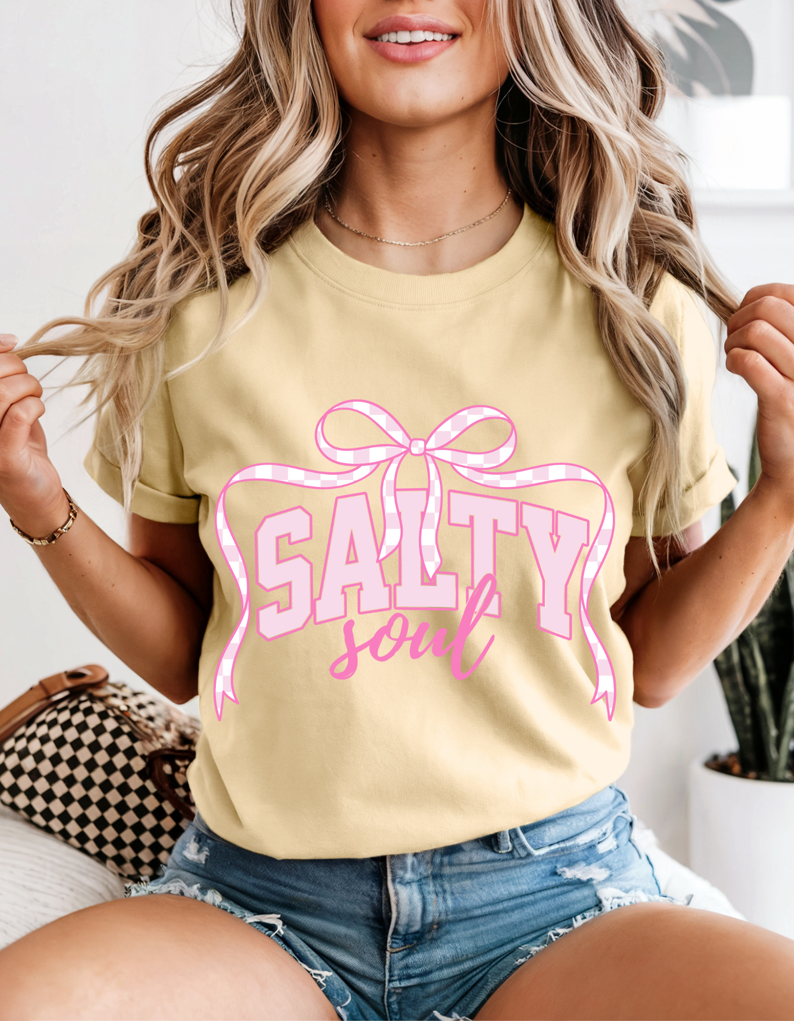 Salty Soul T-Shirt - Fun, Beachy Vibe, Ideal for Coastal Lovers, Gift for Summer, Casual Wear, Birthday & Vacation product thumbnail image Salty Soul T-Shirt - Fun, Beachy Vibe, Ideal for Coastal Lovers, Gift for Summer, Casual Wear, Birthday & Vacation product thumbnail image