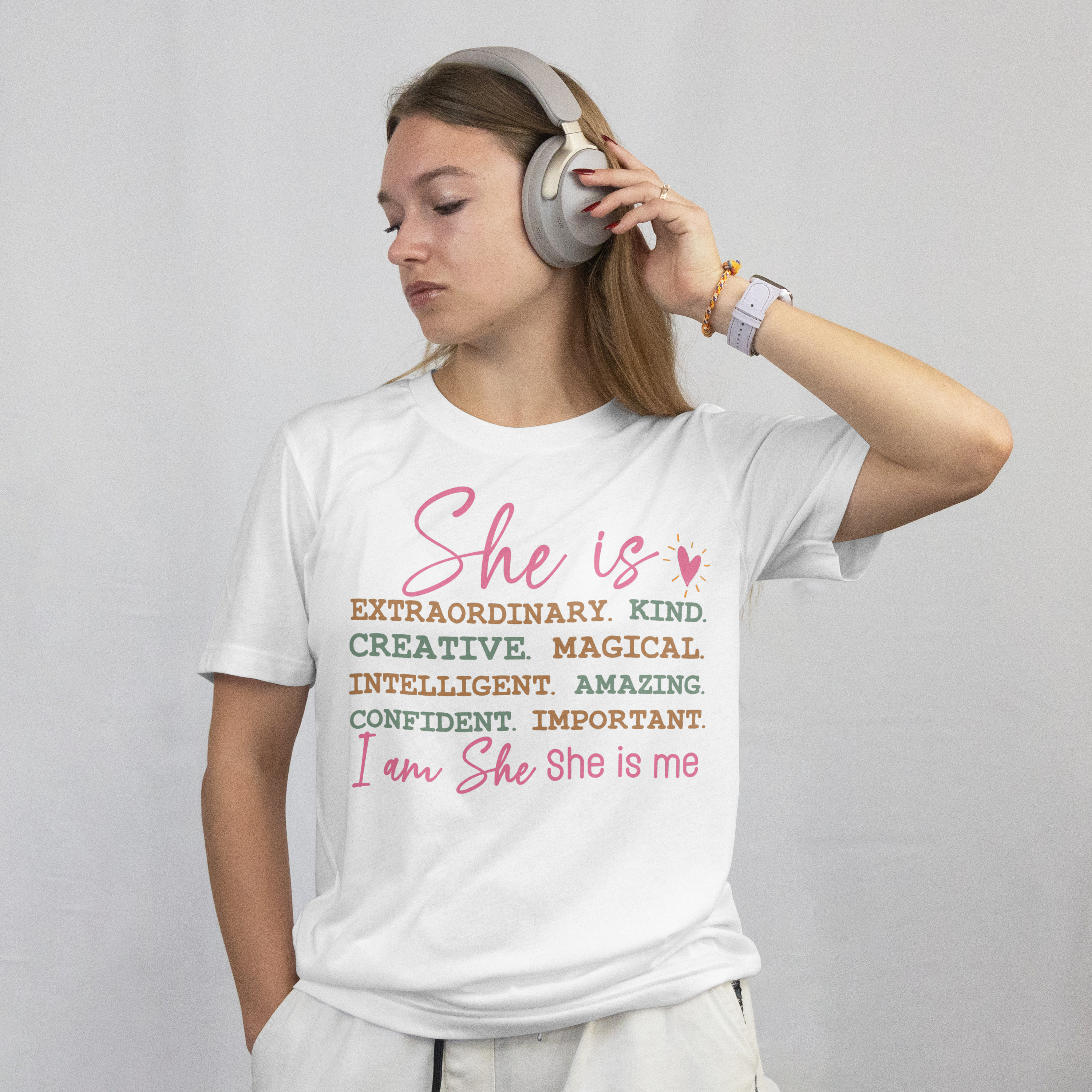 Garment-Dyed T-shirt - She is Extra Ordinary product thumbnail image Garment-Dyed T-shirt - She is Extra Ordinary product thumbnail image