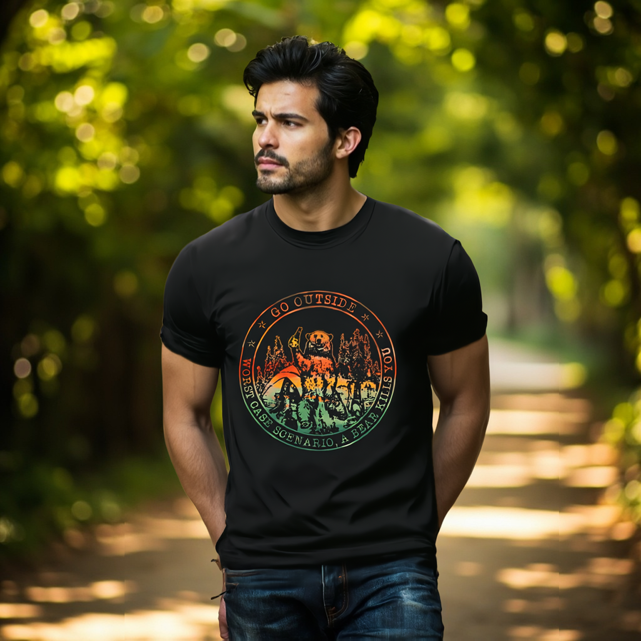 Go Outside Sarcasm Tee Unisex  product thumbnail image