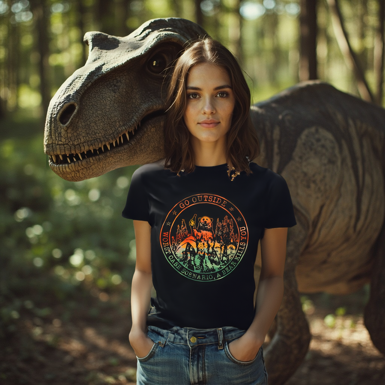 Go Outside Sarcasm Tee Unisex  product thumbnail image