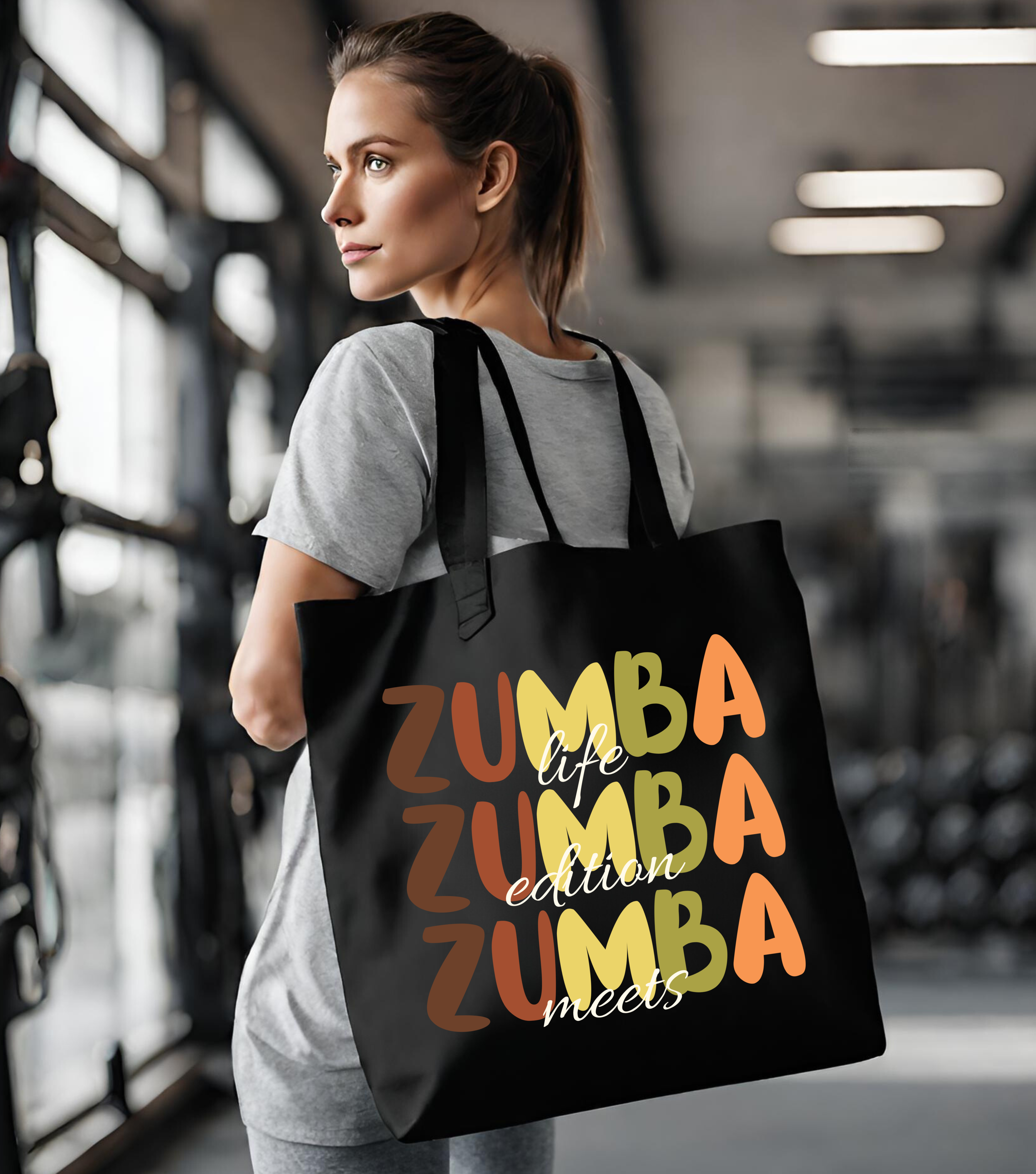 Vibrant Zumba Tote Bag - Fitness, Dance, Workout, Gym, Gift product thumbnail image Vibrant Zumba Tote Bag - Fitness, Dance, Workout, Gym, Gift product thumbnail image