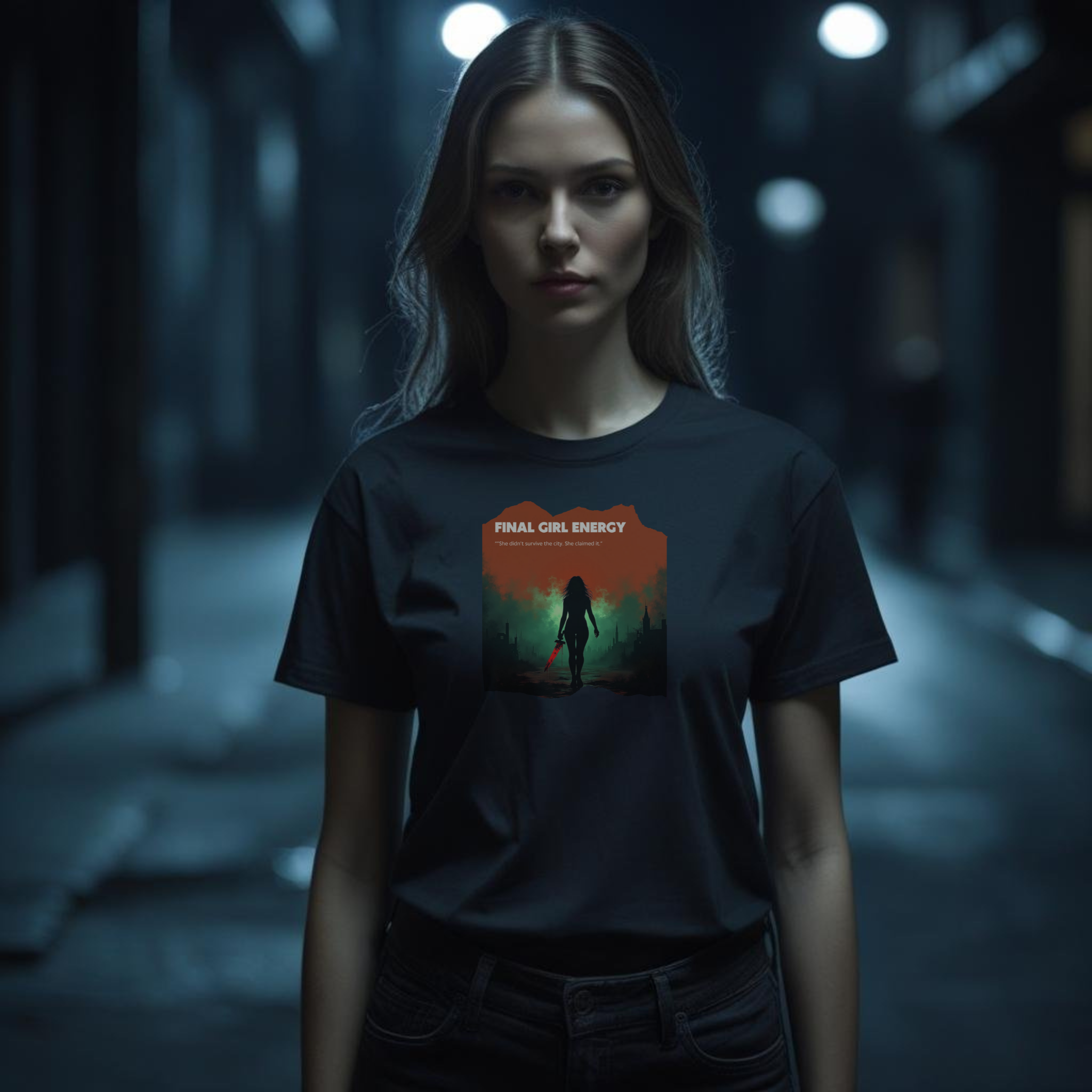 “She didn’t survive the city. She claimed it.” Tee product thumbnail image
