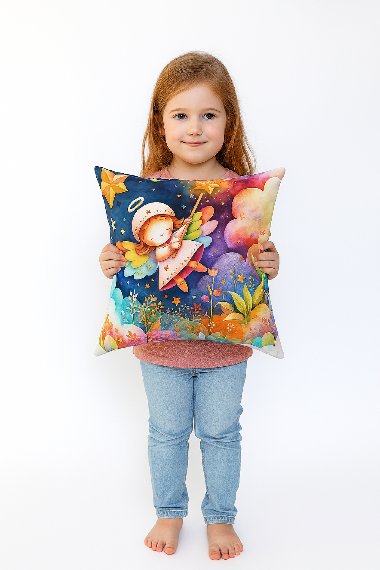 Raphaella’s Cozy Halo – Whimsical Angel Pillow for Kids &amp; Nurseries product thumbnail image