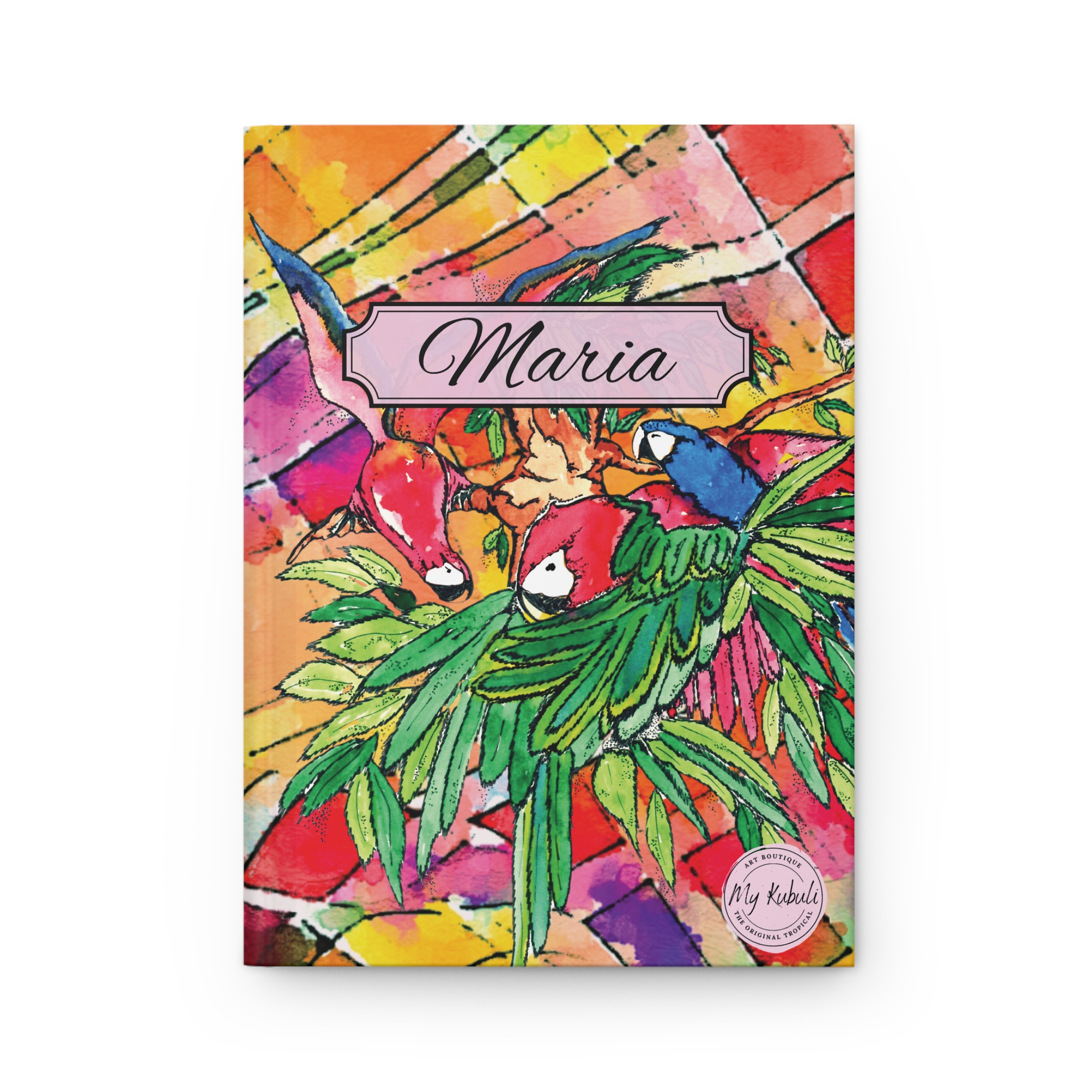 Parrot Haven -  Hardcover Journal and Notebook