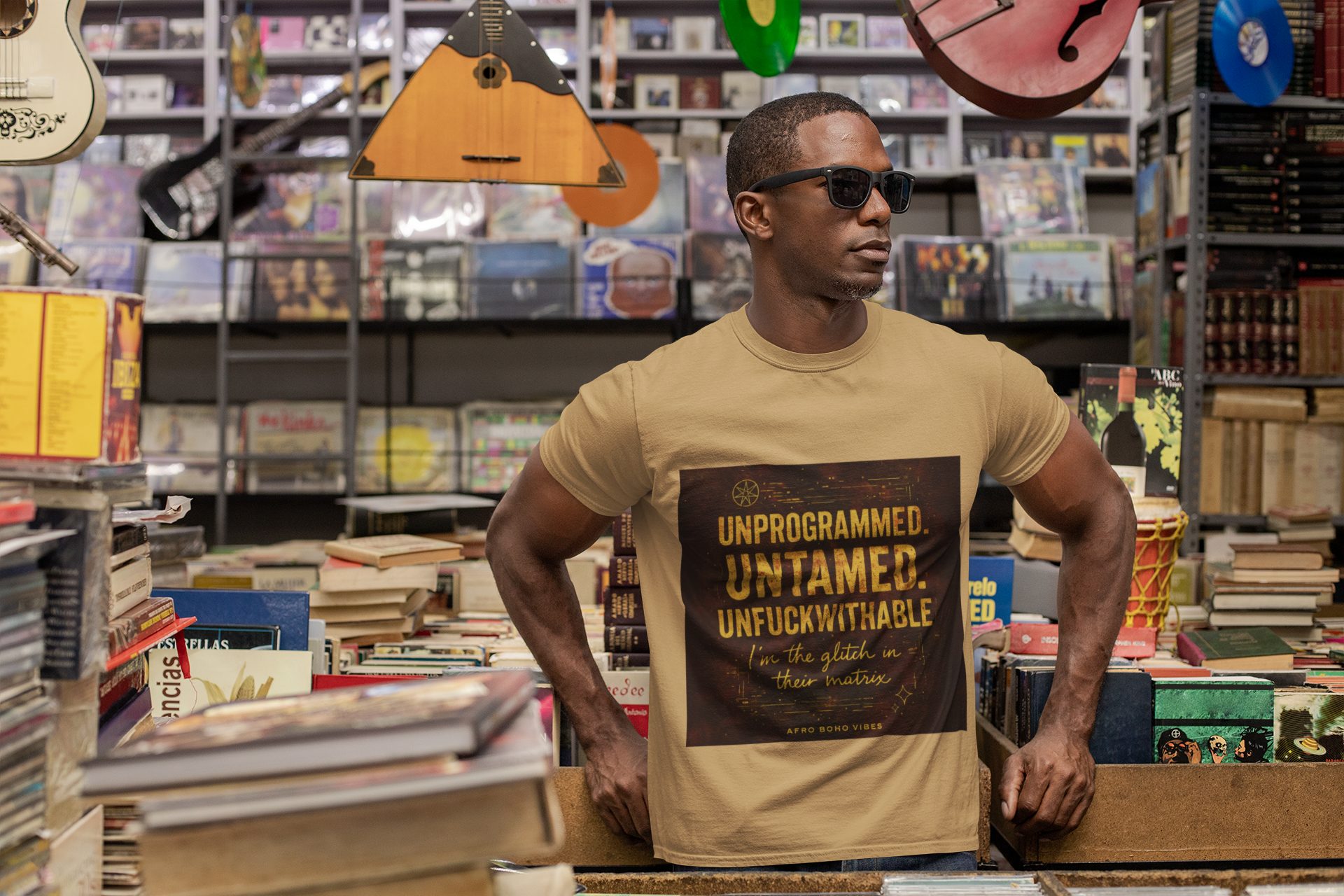 Unprogrammed, Untamed, Unf@#kwithable Tee (Unisex) - Manifesto Tsunami Series product thumbnail image