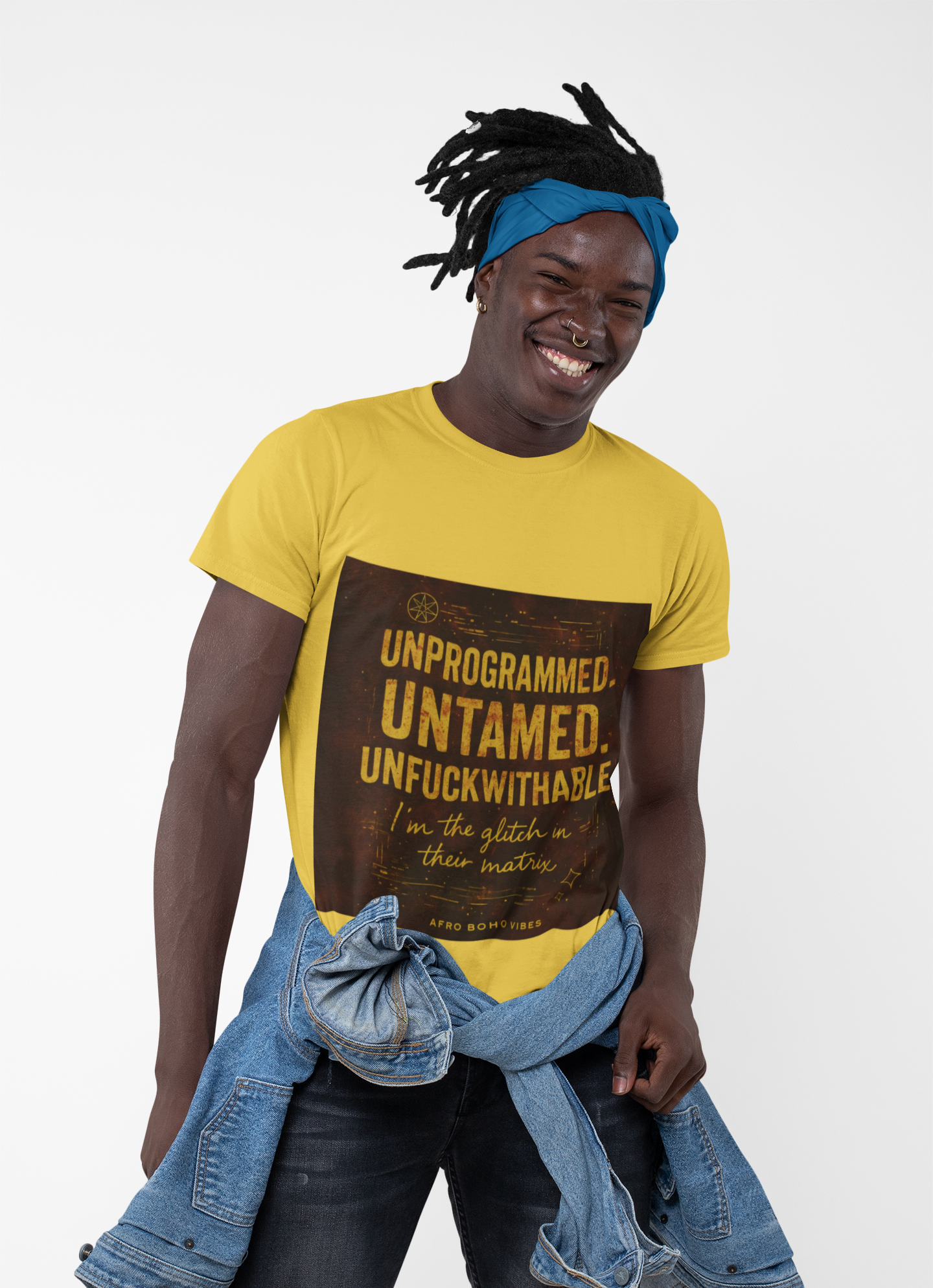 Unprogrammed, Untamed, Unf@#kwithable Tee (Unisex) - Manifesto Tsunami Series product thumbnail image