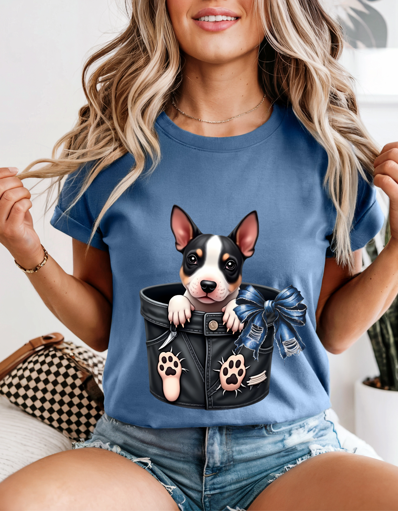 Adorable Dog in Bucket Unisex Garment-Dyed T-Shirt, Pet Lover Tee, Cute Animal Shirt, Gift for Dog Owners, Fun Casual Wear Adorable Dog in Bucket Unisex Garment-Dyed T-Shirt, Pet Lover Tee, Cute Animal Shirt, Gift for Dog Owners, Fun Casual Wear