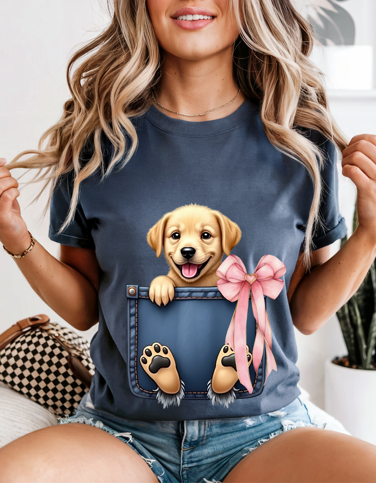 Cute Puppy Graphic T-Shirt, Unisex Dog Lover Tee, Pet Adoption Shirt, Animal Lover Gift, Casual Wear product thumbnail image