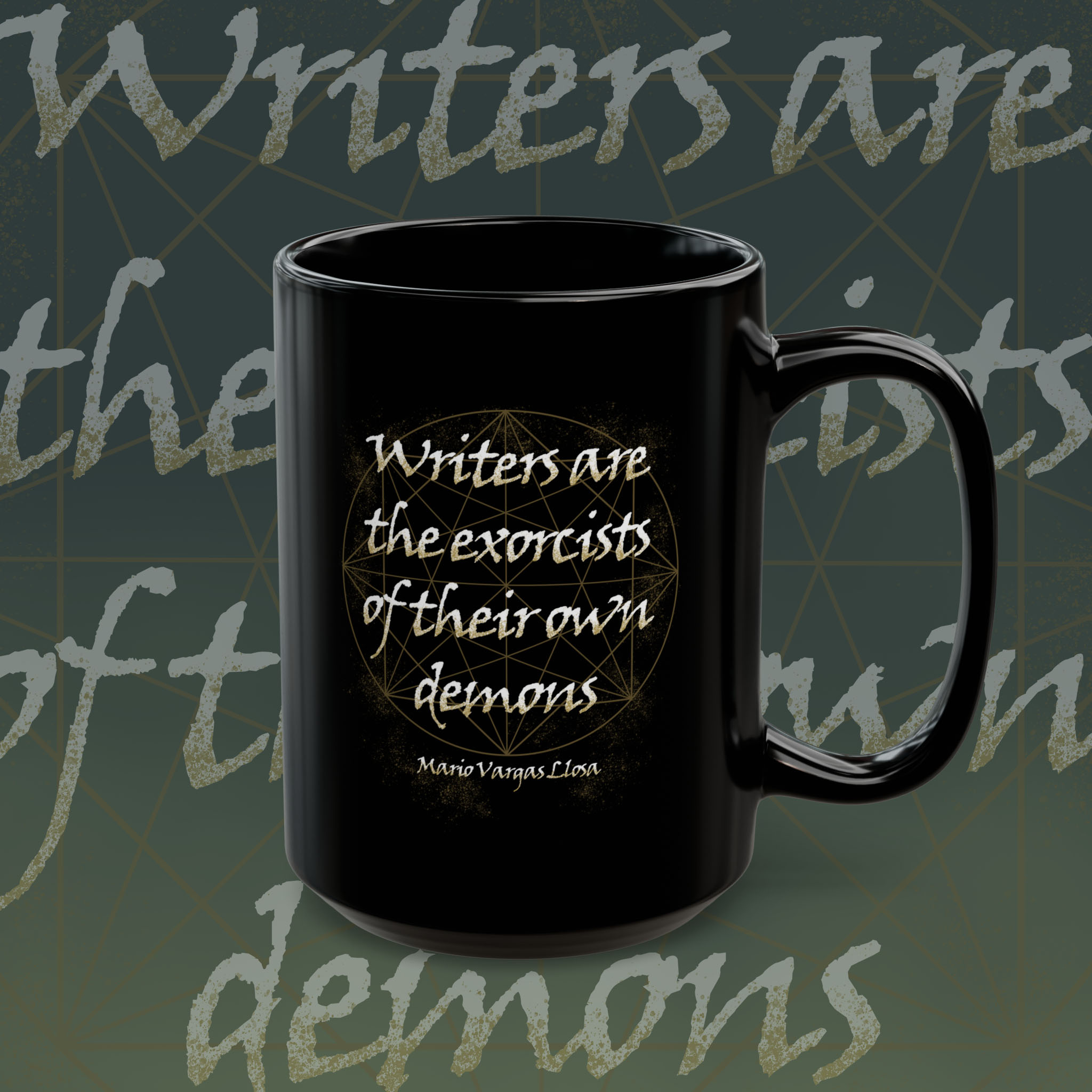 Black Writer's Mug - Inspirational Ceramic Coffee Cup, Gift for Writers, Motivational Drinkware, Unique Literary Mug, Perfect for Home product thumbnail image Black Writer's Mug - Inspirational Ceramic Coffee Cup, Gift for Writers, Motivational Drinkware, Unique Literary Mug, Perfect for Home product thumbnail image