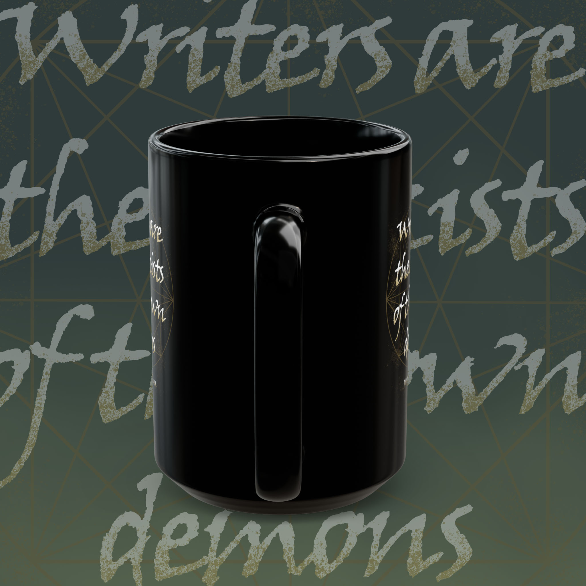 Black Writer's Mug - Inspirational Ceramic Coffee Cup, Gift for Writers, Motivational Drinkware, Unique Literary Mug, Perfect for Home product thumbnail image Black Writer's Mug - Inspirational Ceramic Coffee Cup, Gift for Writers, Motivational Drinkware, Unique Literary Mug, Perfect for Home product thumbnail image