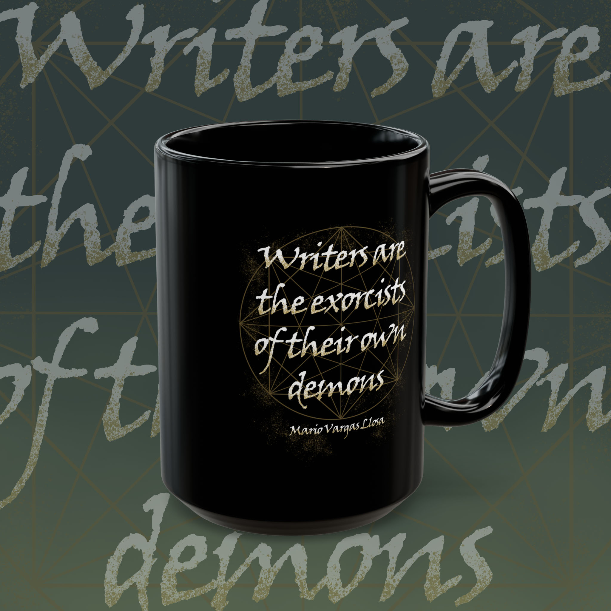 Black Writer's Mug - Inspirational Ceramic Coffee Cup, Gift for Writers, Motivational Drinkware, Unique Literary Mug, Perfect for Home product thumbnail image Black Writer's Mug - Inspirational Ceramic Coffee Cup, Gift for Writers, Motivational Drinkware, Unique Literary Mug, Perfect for Home product thumbnail image