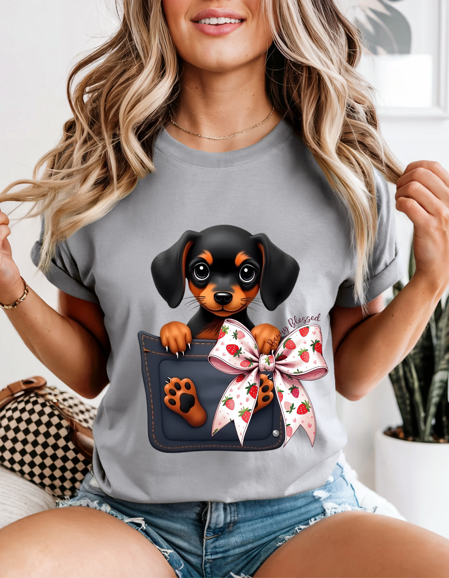 Cute Dog Graphic Tee, Adorable Puppy T-shirt, Pet Lover Gift, Dog Mom Shirt, Fun Casual Wear Cute Dog Graphic Tee, Adorable Puppy T-shirt, Pet Lover Gift, Dog Mom Shirt, Fun Casual Wear