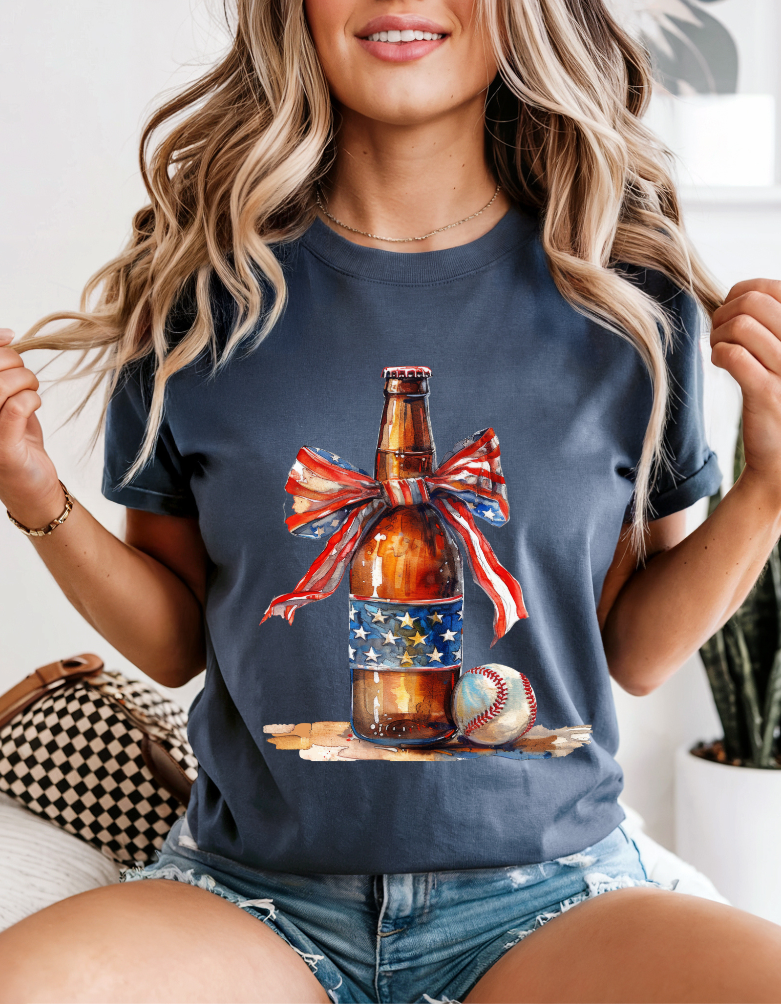 Patriotic Beer T-Shirt, Unisex Garment-Dyed Tee, 4th of July Shirt, Summer BBQ Attire, Casual Fun Apparel, Gift for Beer Lovers product thumbnail image Patriotic Beer T-Shirt, Unisex Garment-Dyed Tee, 4th of July Shirt, Summer BBQ Attire, Casual Fun Apparel, Gift for Beer Lovers product thumbnail image