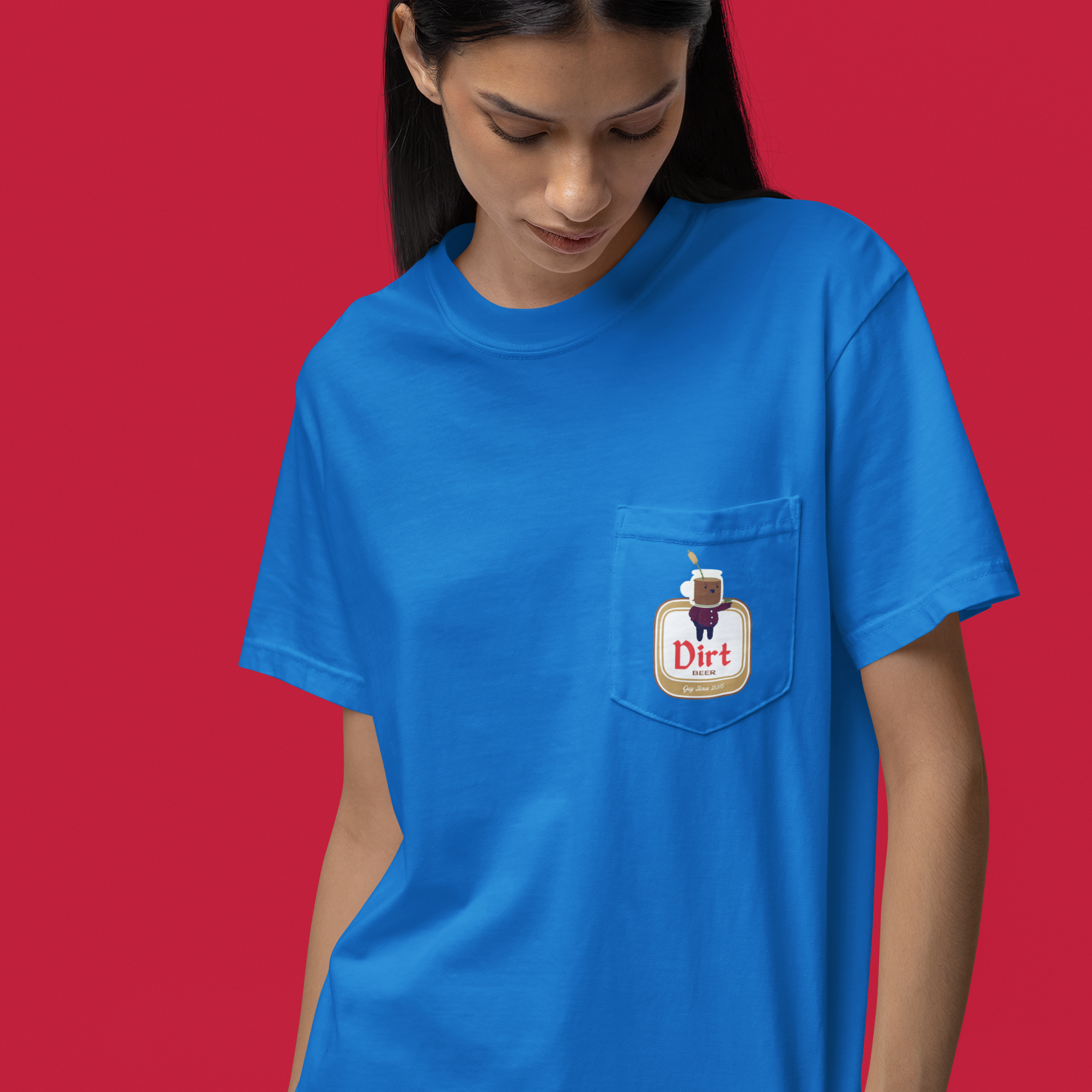 Dirt Beer Pocket Tee product thumbnail image Dirt Beer Pocket Tee product thumbnail image