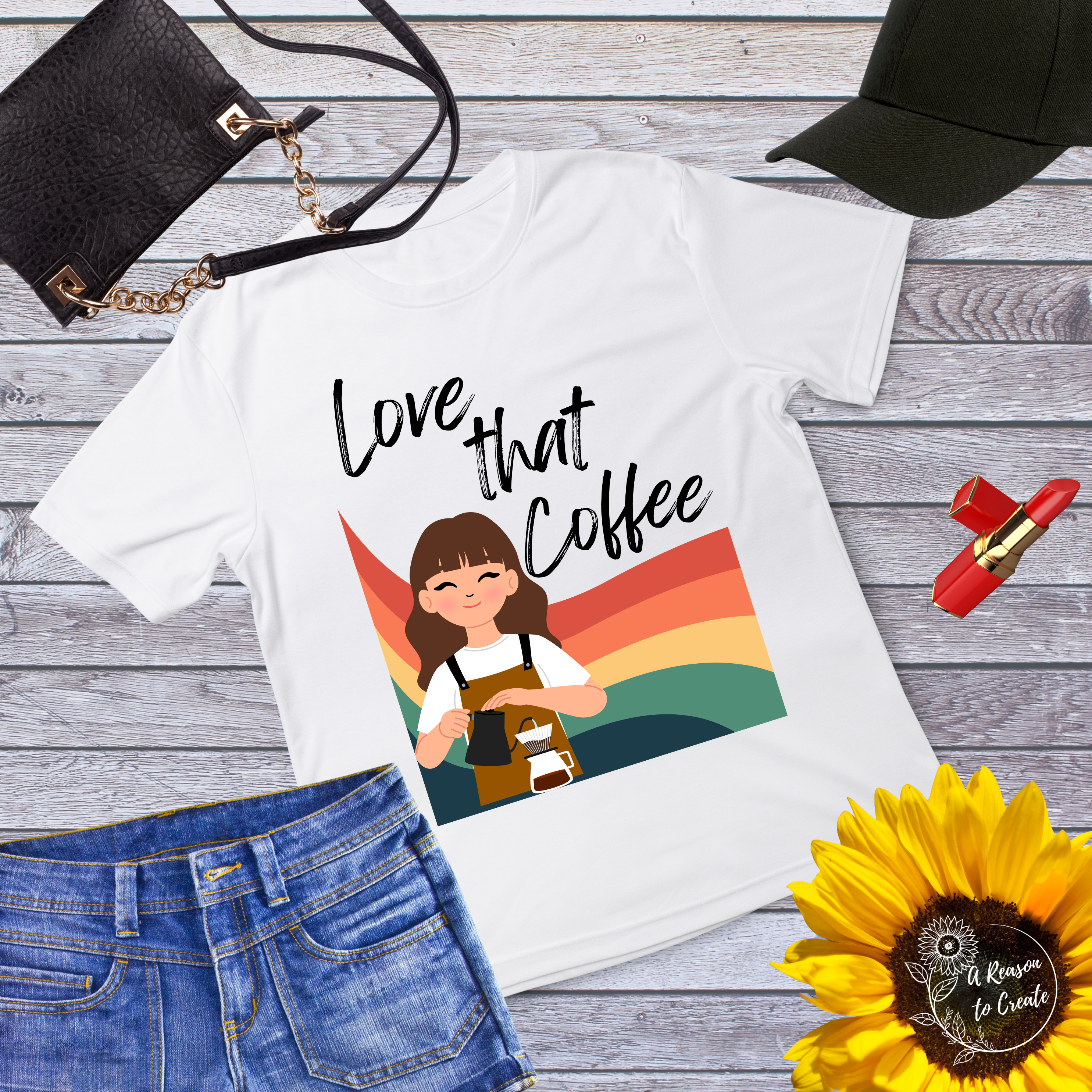 Coffee Lover Unisex Softstyle T-Shirt, Cute Coffee Shirt, Rainbow Coffee Tee, Gift for Coffee Lovers, Casual Summer Wear product thumbnail image Coffee Lover Unisex Softstyle T-Shirt, Cute Coffee Shirt, Rainbow Coffee Tee, Gift for Coffee Lovers, Casual Summer Wear product thumbnail image