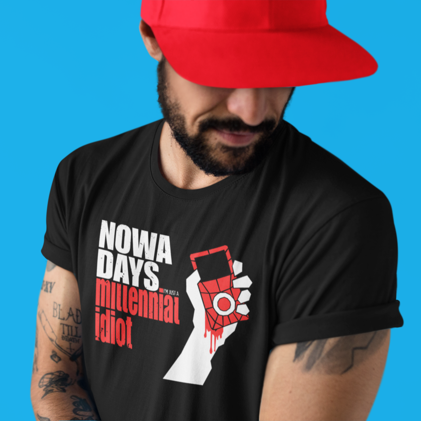 "Millennial Idiot" Funny T-Shirt product thumbnail image "Millennial Idiot" Funny T-Shirt product thumbnail image