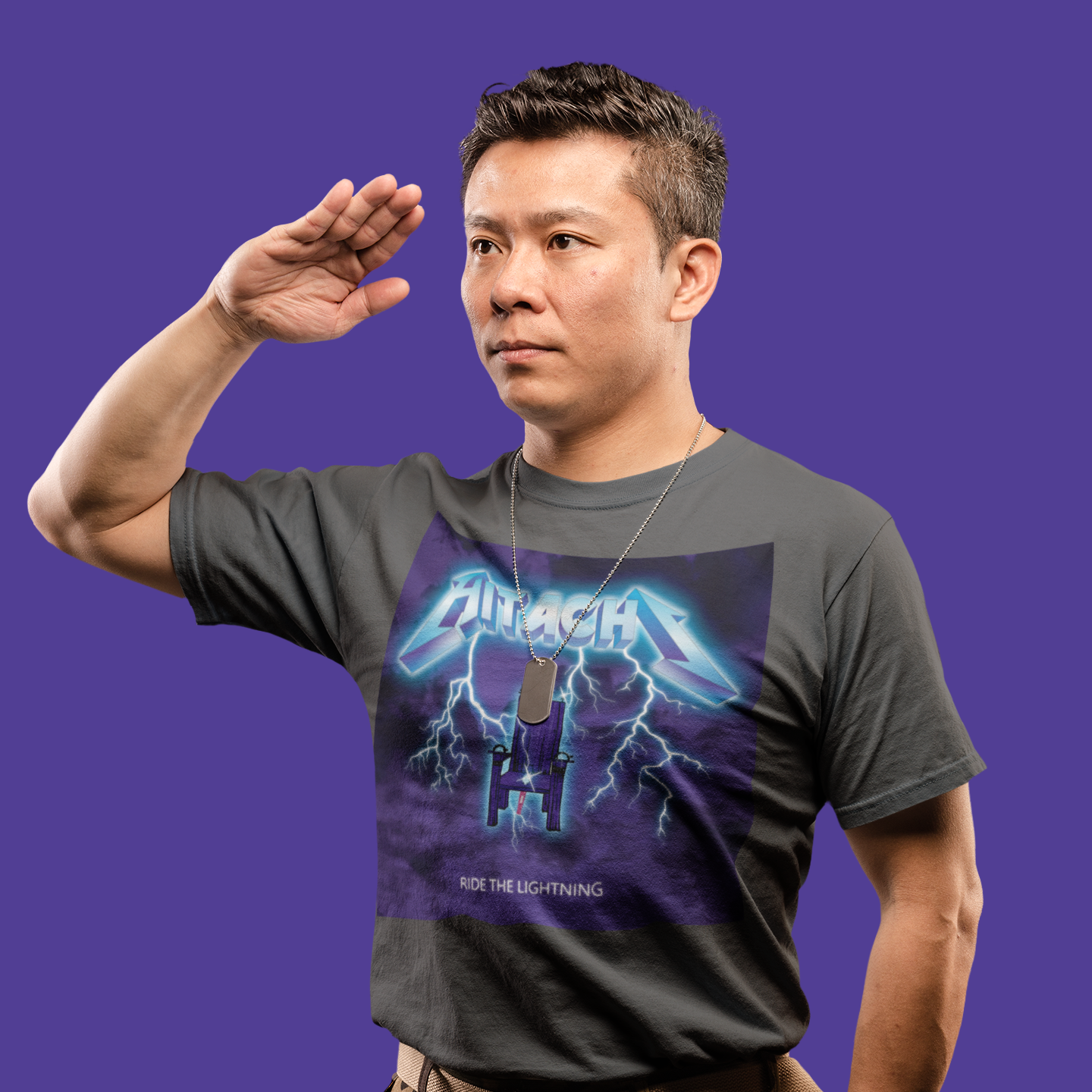 "Ride the Lightning" Funny T-Shirt product thumbnail image "Ride the Lightning" Funny T-Shirt product thumbnail image