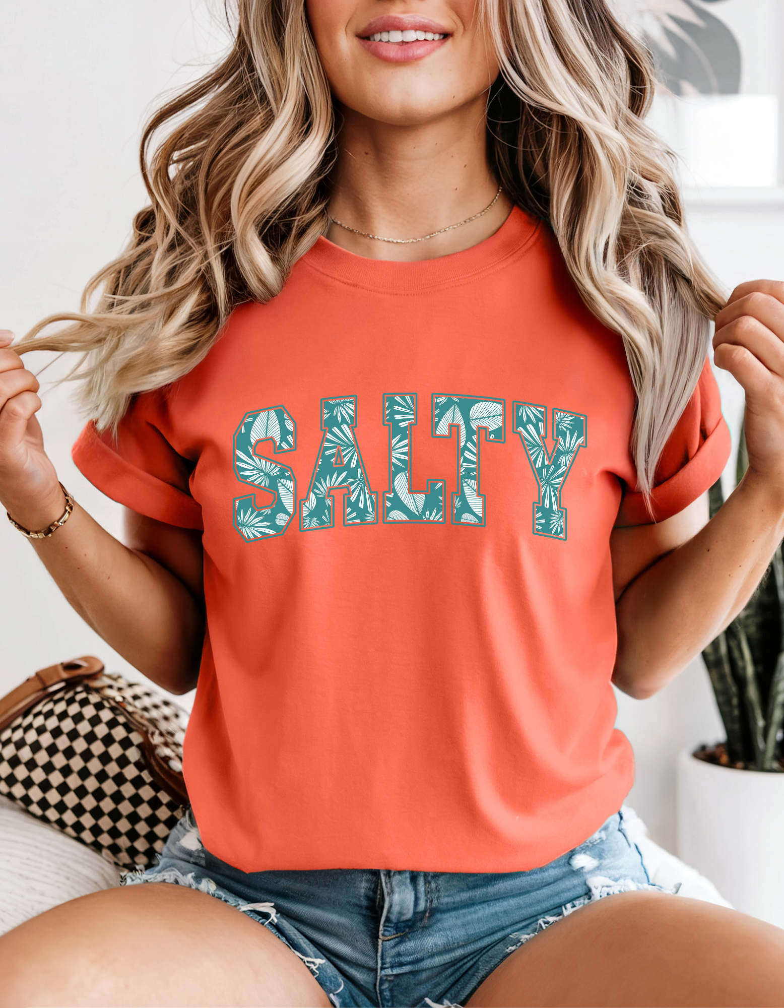 Salty Vibe Unisex T-Shirt | Beach Lover Gift, Casual Wear, Summer Style, Graphic Tee, Ocean Inspired product thumbnail image Salty Vibe Unisex T-Shirt | Beach Lover Gift, Casual Wear, Summer Style, Graphic Tee, Ocean Inspired product thumbnail image